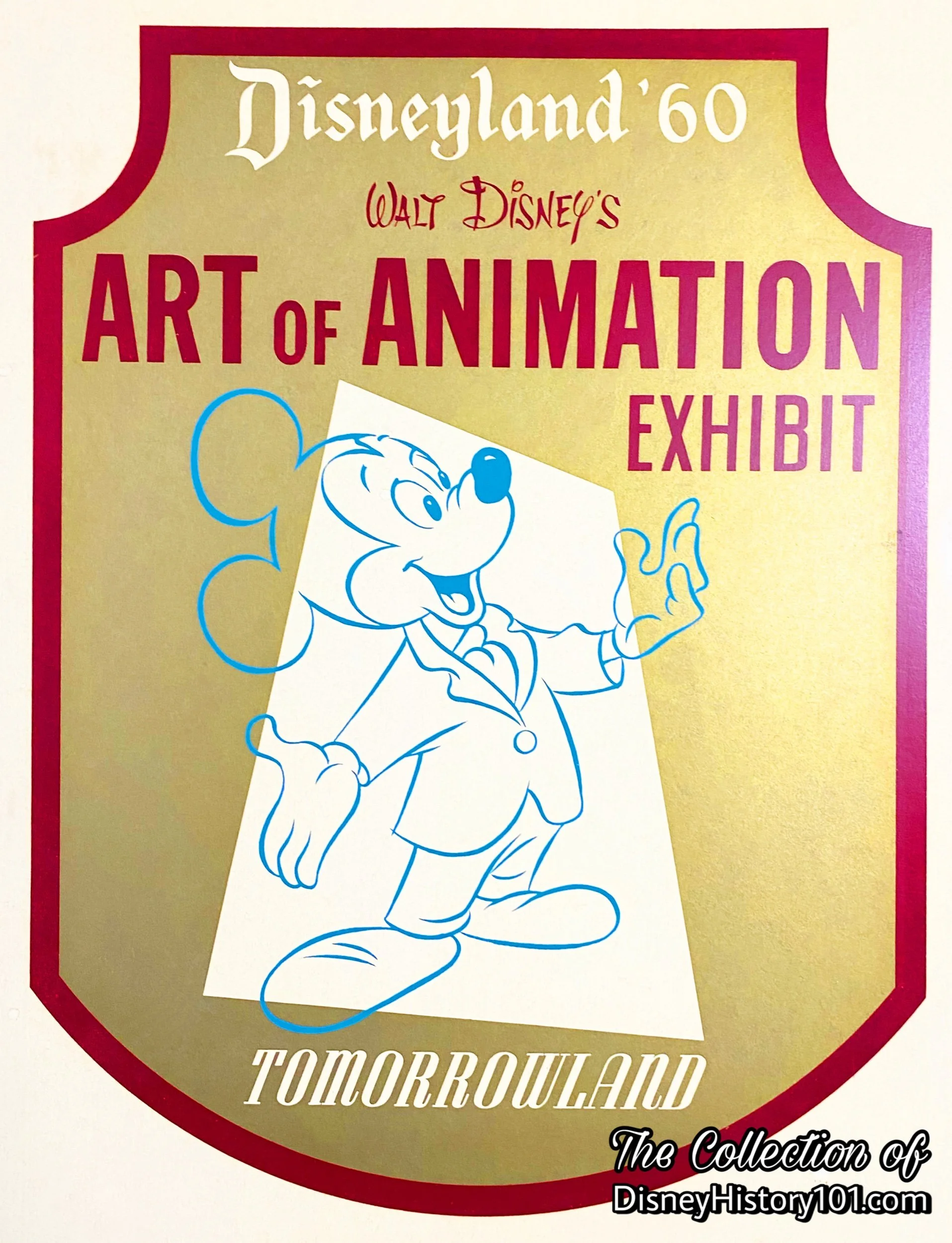 Original art for the Walt Disney’s Art of Animation Crest.