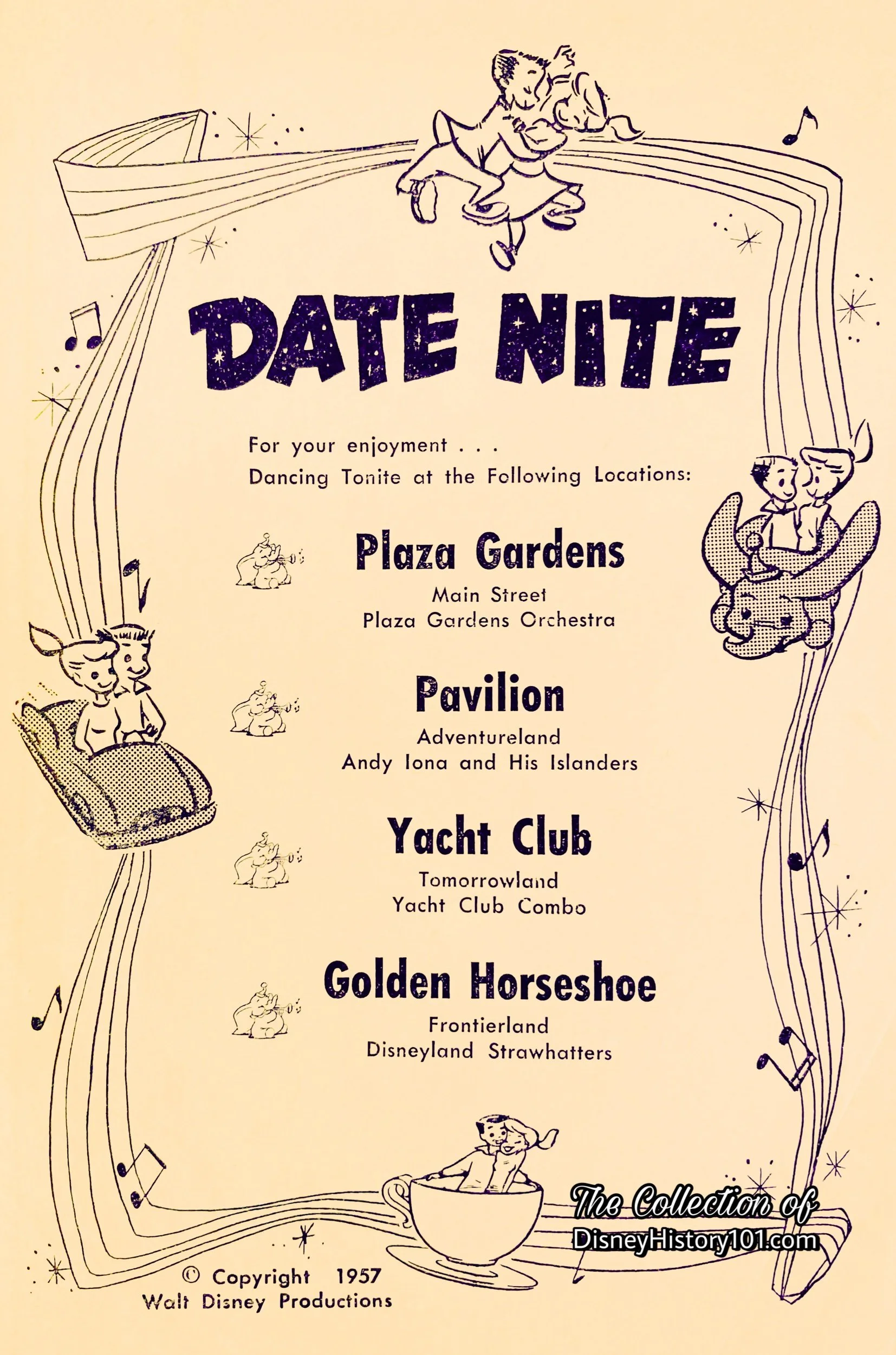One of the first events is advertised on this “Date Nite” Flyer.