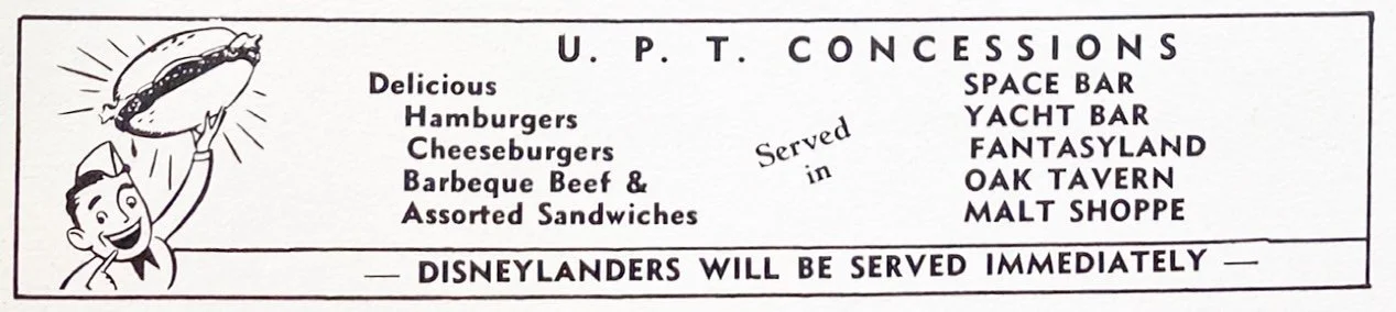 Disneyland Employees were routinely made aware of discounts in through a Disneylander “Merchants Mart” advertisement, published February 1958.