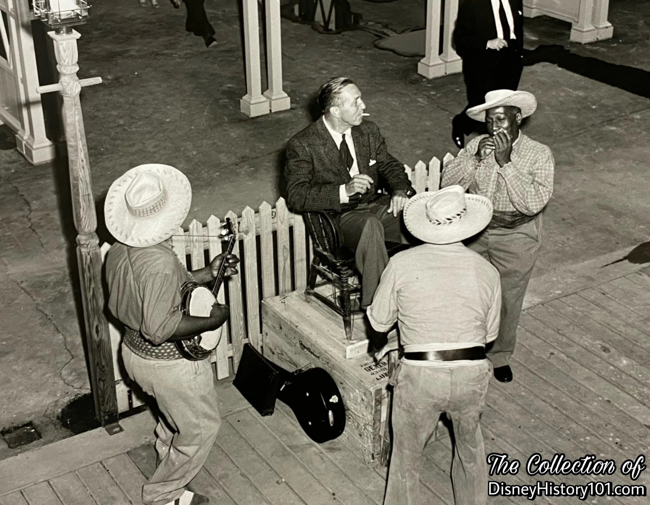 Wayne and Bill, Shoe Shining Co. on the Mark Twain Dock; ©️Walt Disney Productions.