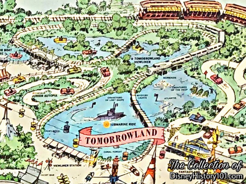 Disneyland Map by Sam McKim, 1958.