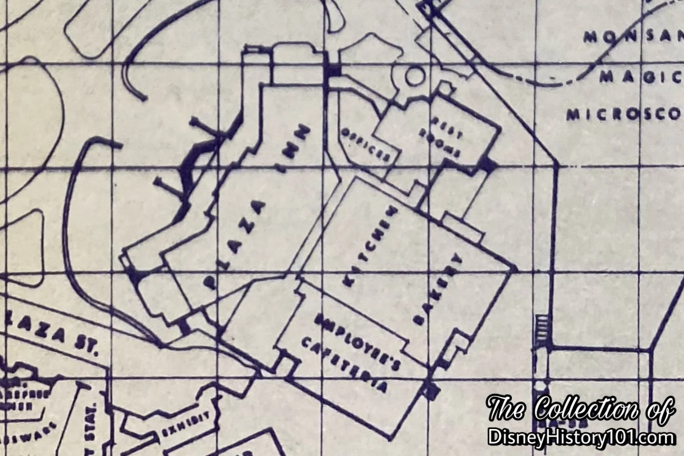Employee Cafeteria on a c.1966 Disneyland Plot Plan.