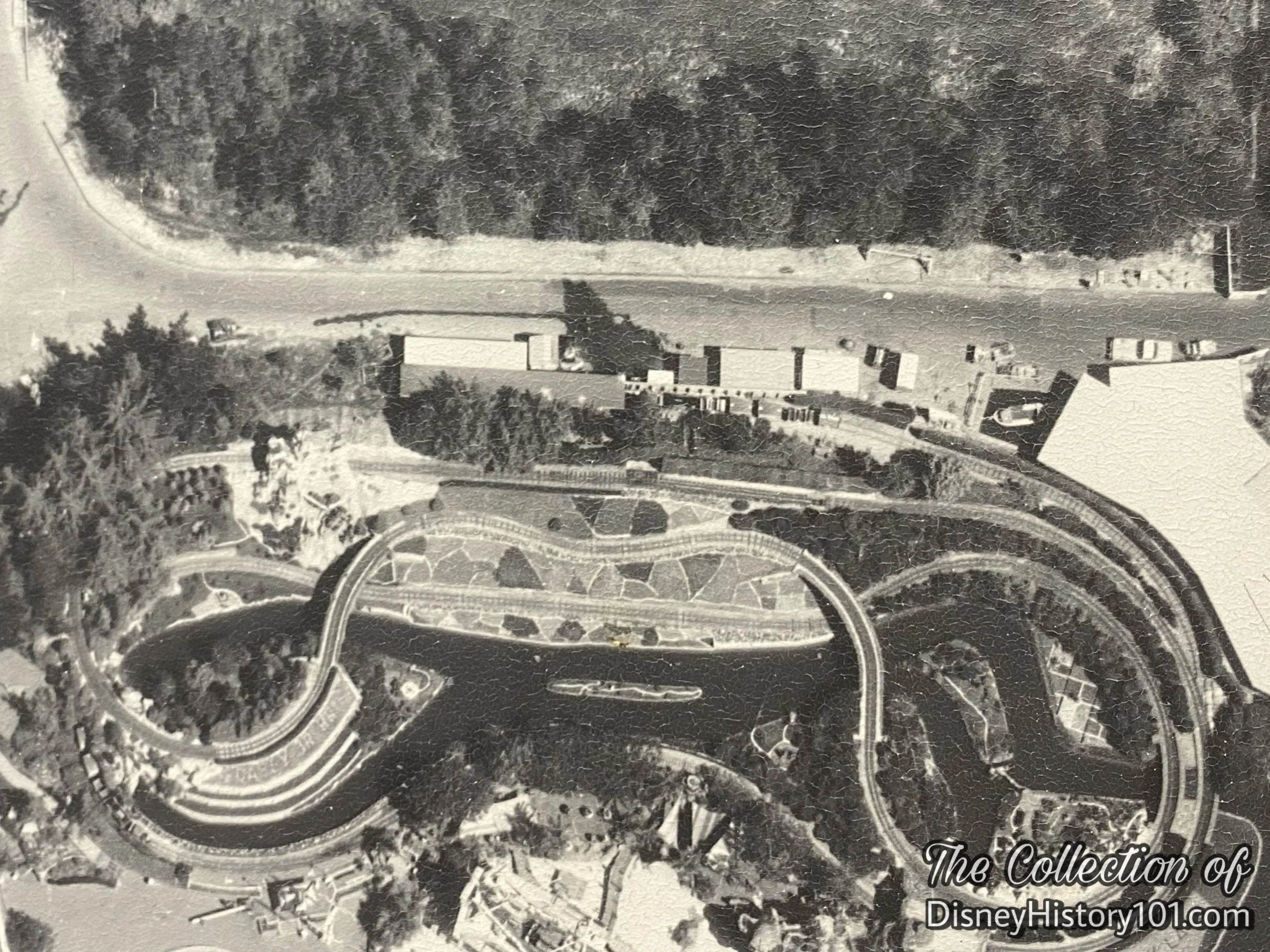  On the technical side, the narrow-gauge 30” tracks lead the  Casey Jr. Circus Train  on a four-minute journey, around a 1,840-foot layout. In addition, a spur line leads to a  Train Storage Area , located behind the attraction, which houses both of 