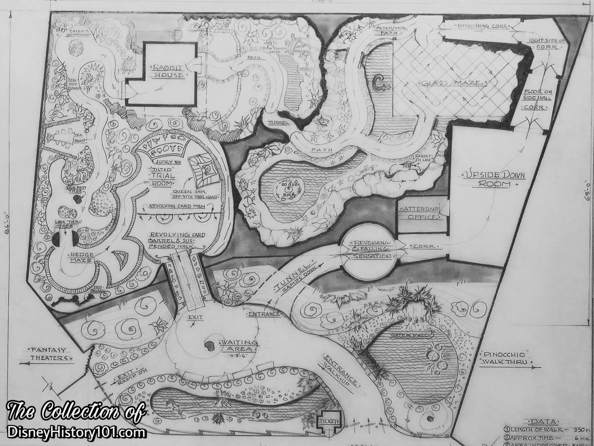 Viable project Concepts (as this Alice in Wonderland Schematic Design Concept), were supported by a well-developed business case and built expectation.