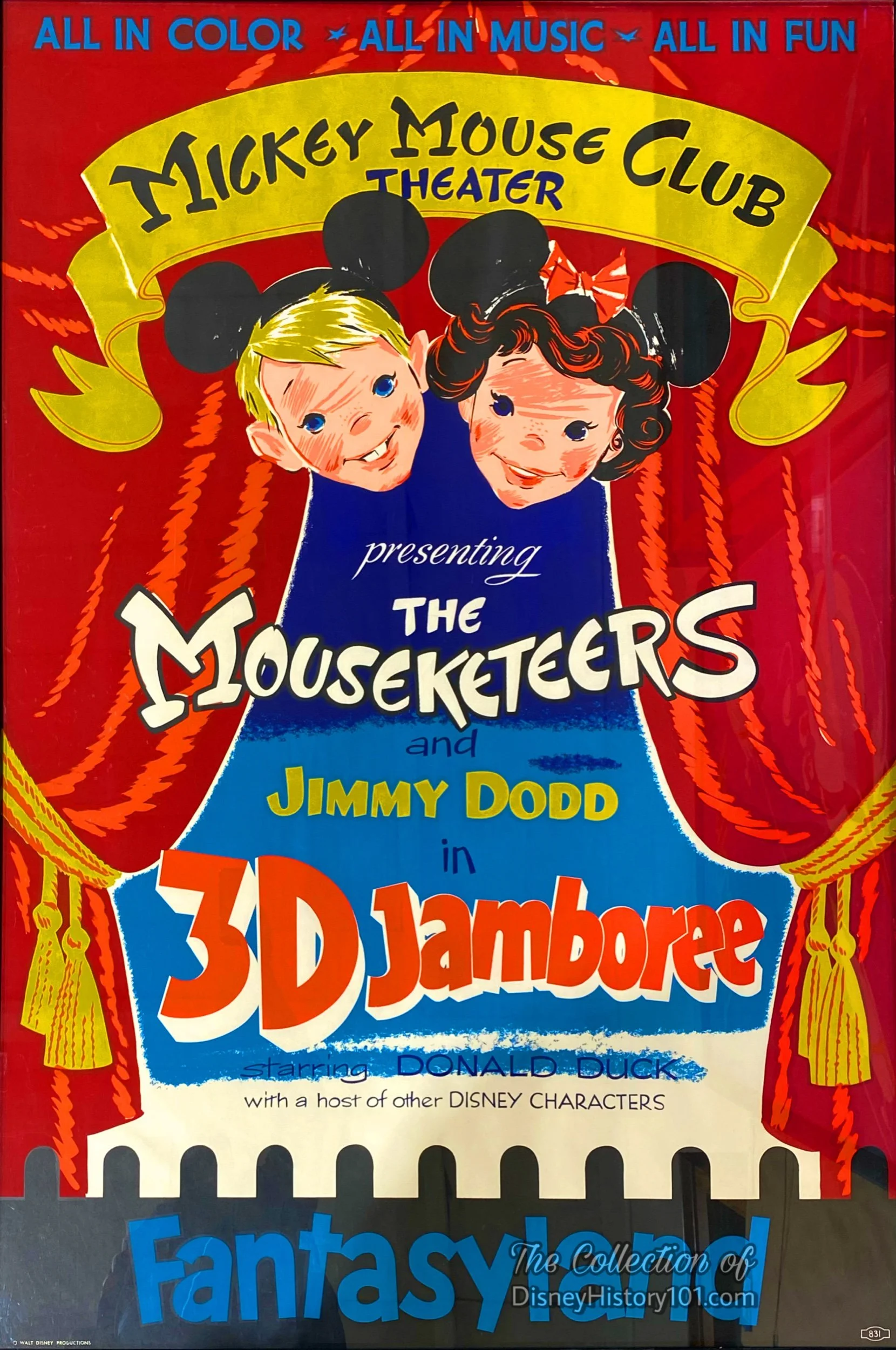 Attraction poster by an unknown Walt Disney Imagineering artist, 1955.