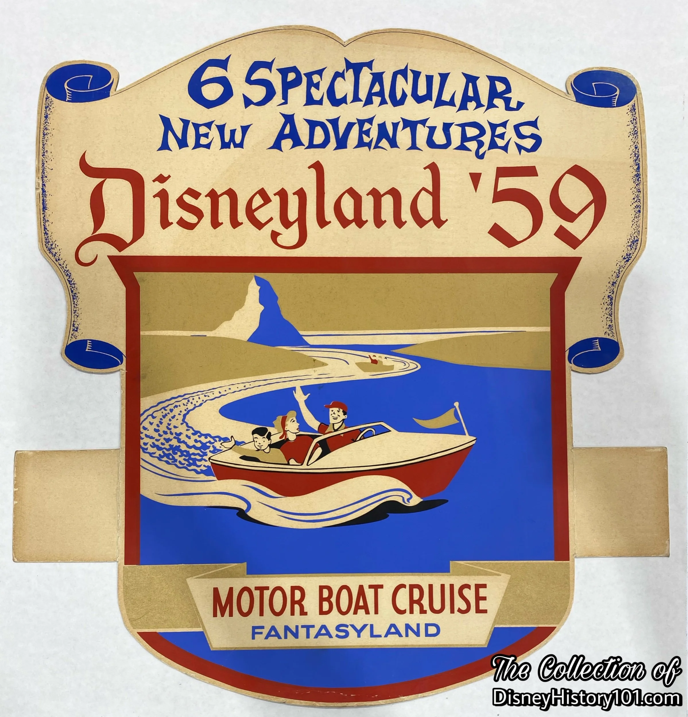 A Disneyland '59 silk-screened sign. All art work, posters, etc. were created by the Walt Disney Studios.