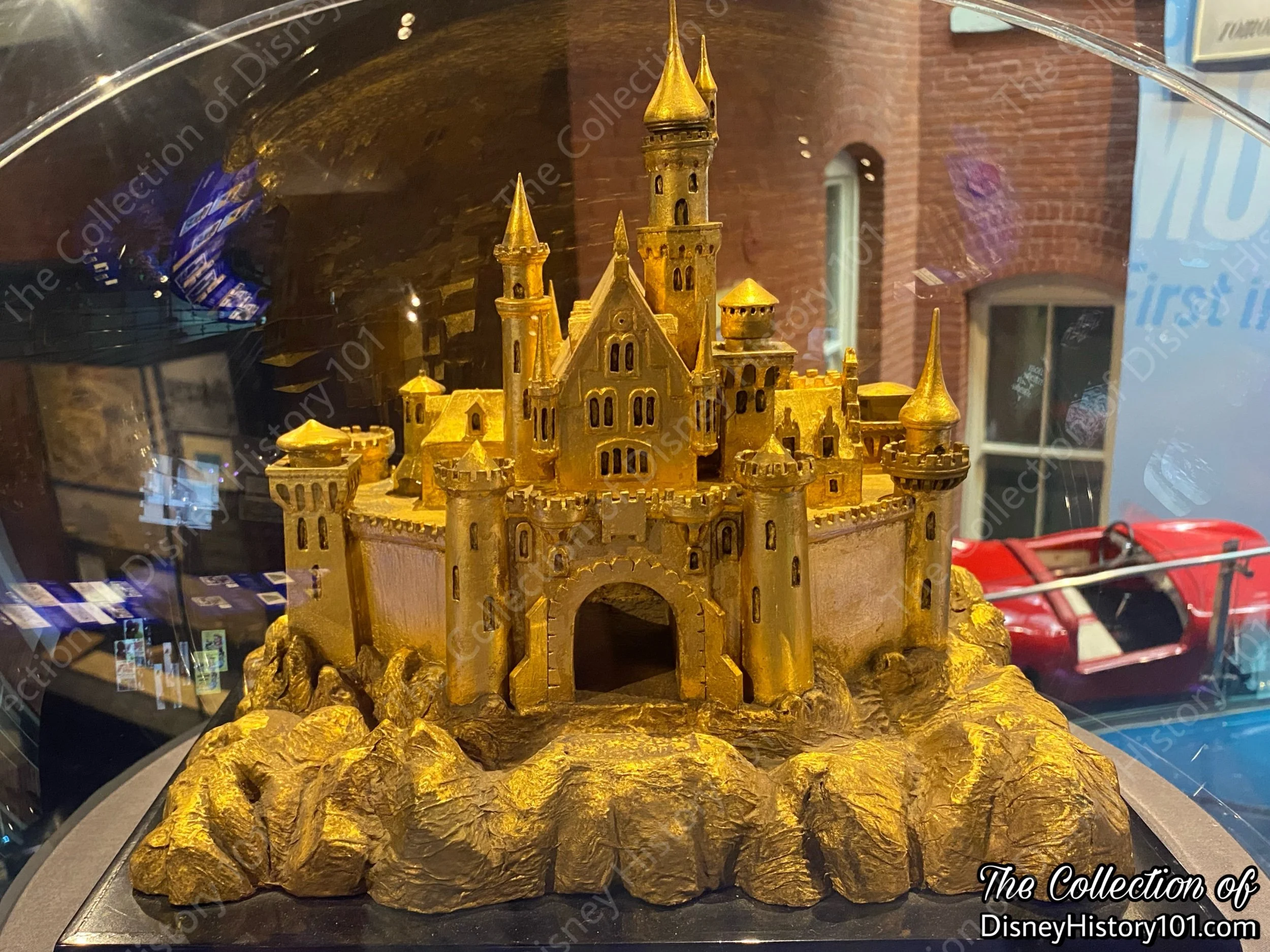 ORIGINAL MODEL OF FANTASYLAND CASTLE DESIGNED FOR WALT DISNEY; by Marvin Davis; built by Fred Joerger, 1953.