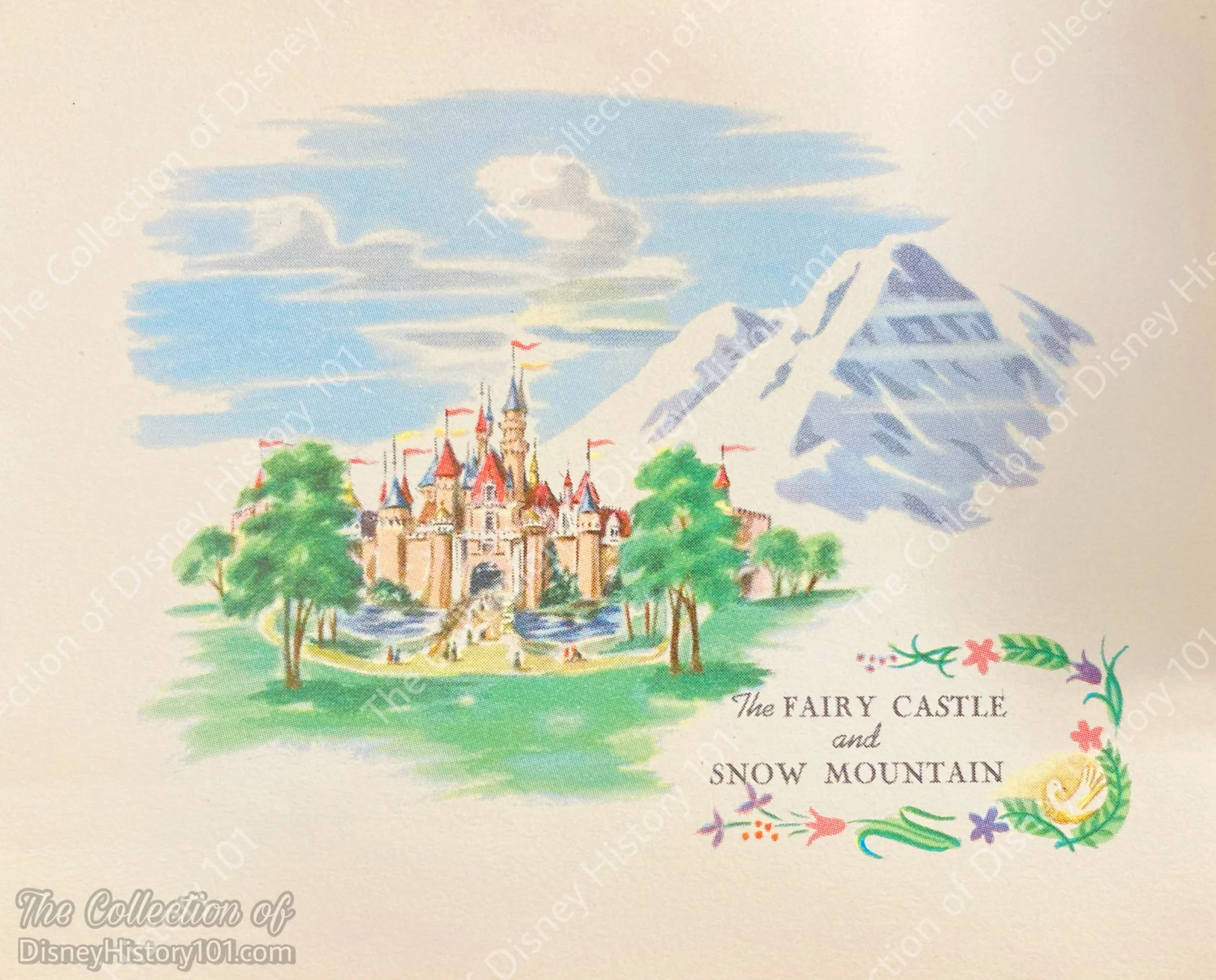 "The Fairy Castle" appears on this greeting card. 