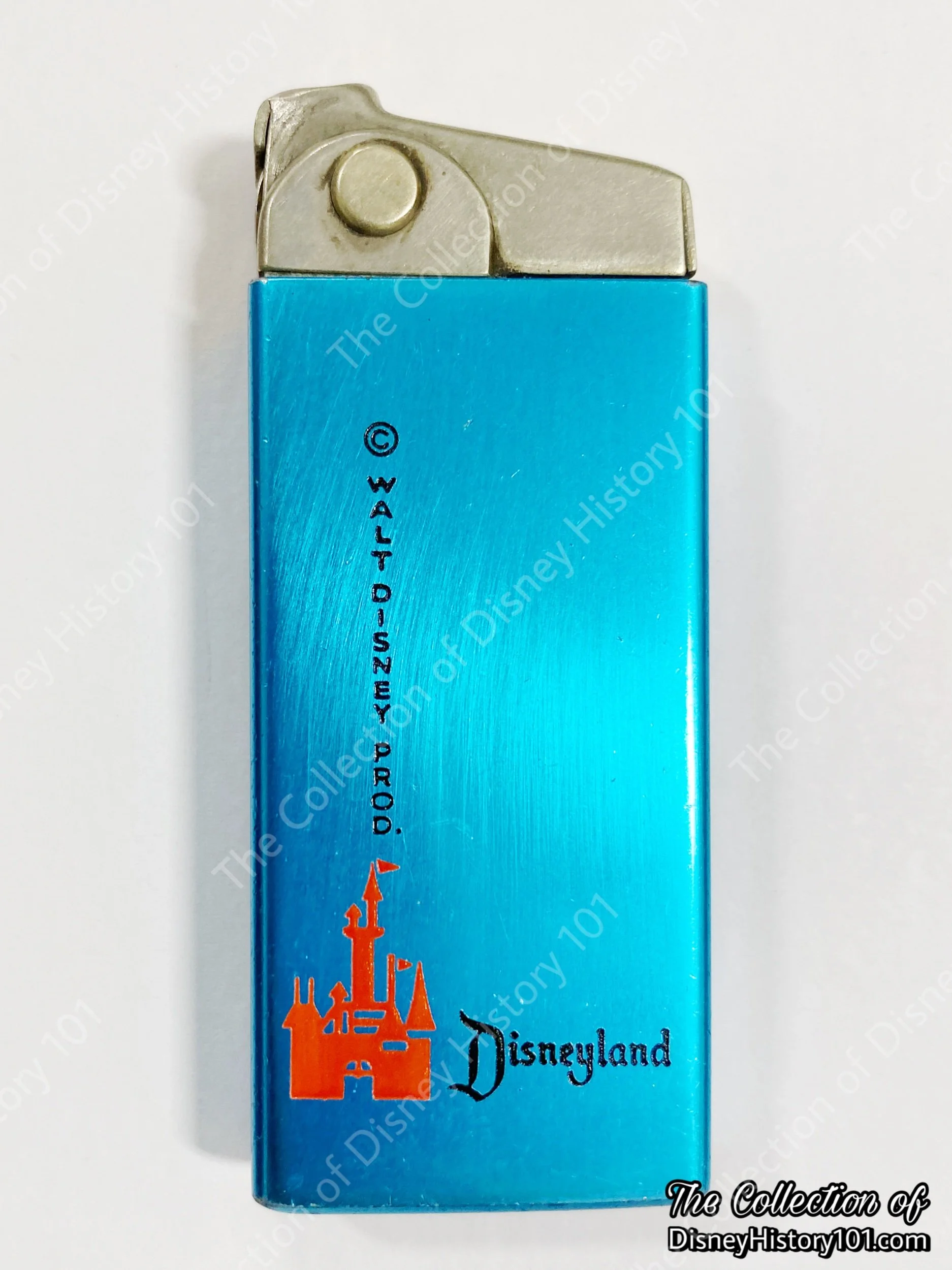 The Disneyland Espirit 2000 blue lighter made in Germany.