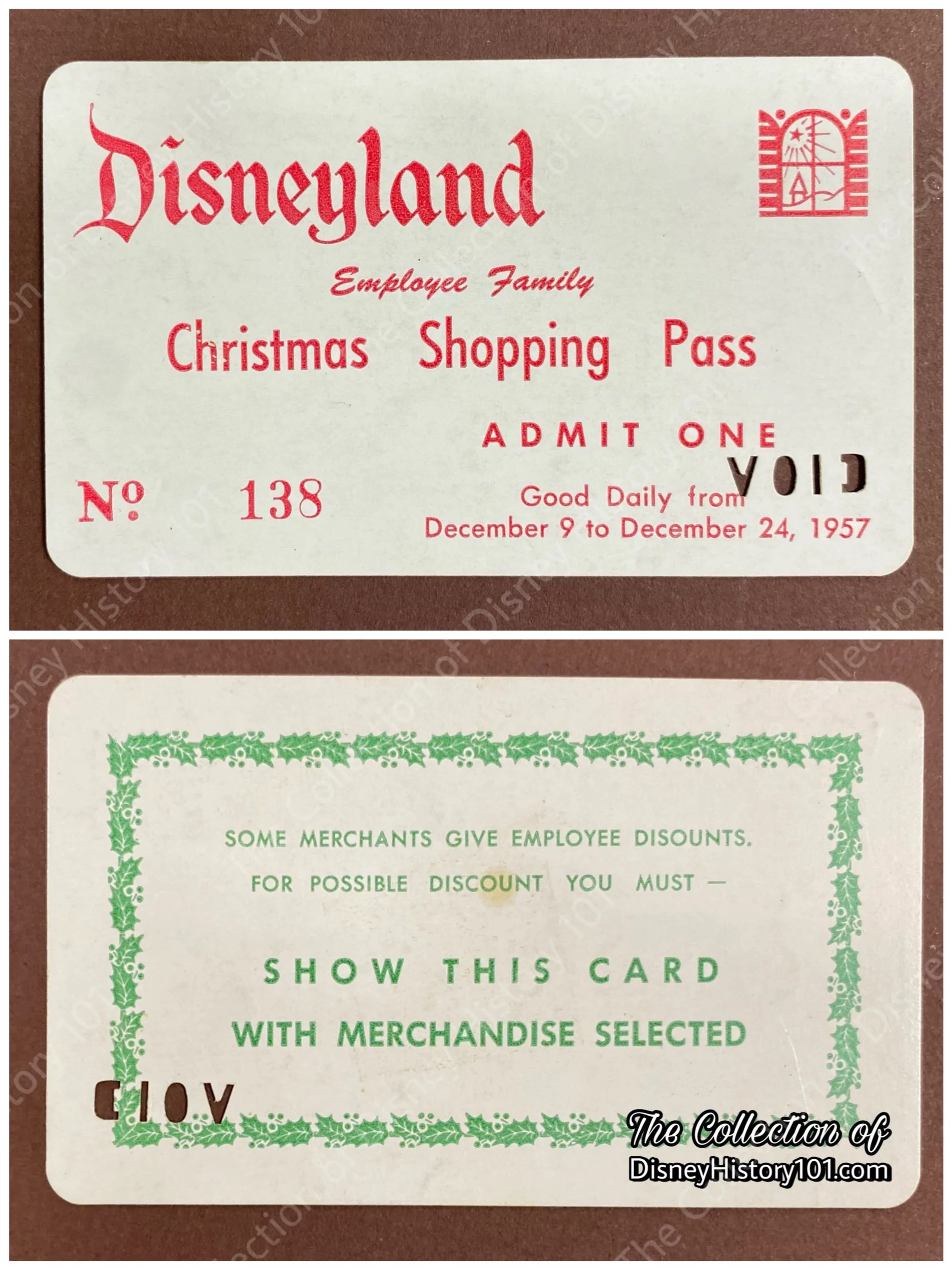  According to The Disneyland Shopper (published 1955): “Half the fun of buying Christmas Gifts is the atmosphere you shop in. You couldn't ask for more in the way of the spirit of Christmas than to shop in Disneyland. Especially along Main Street wil