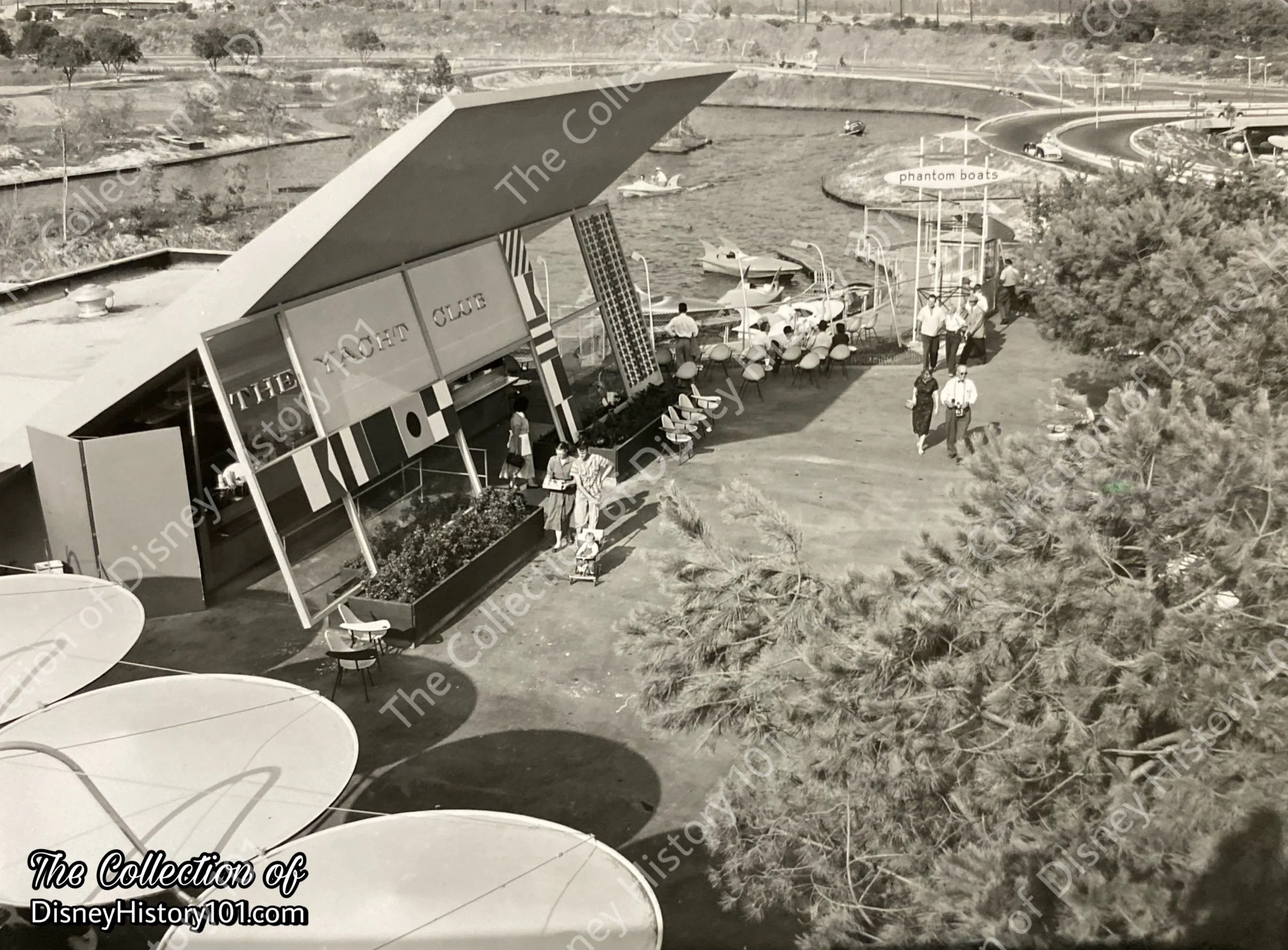 The original Yacht Club on Tomorrowland Lake.