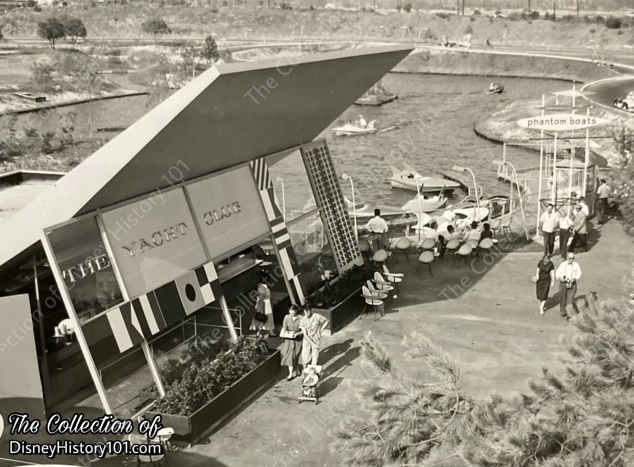 The Phantom Boats launch was located next to The Yacht Bar.