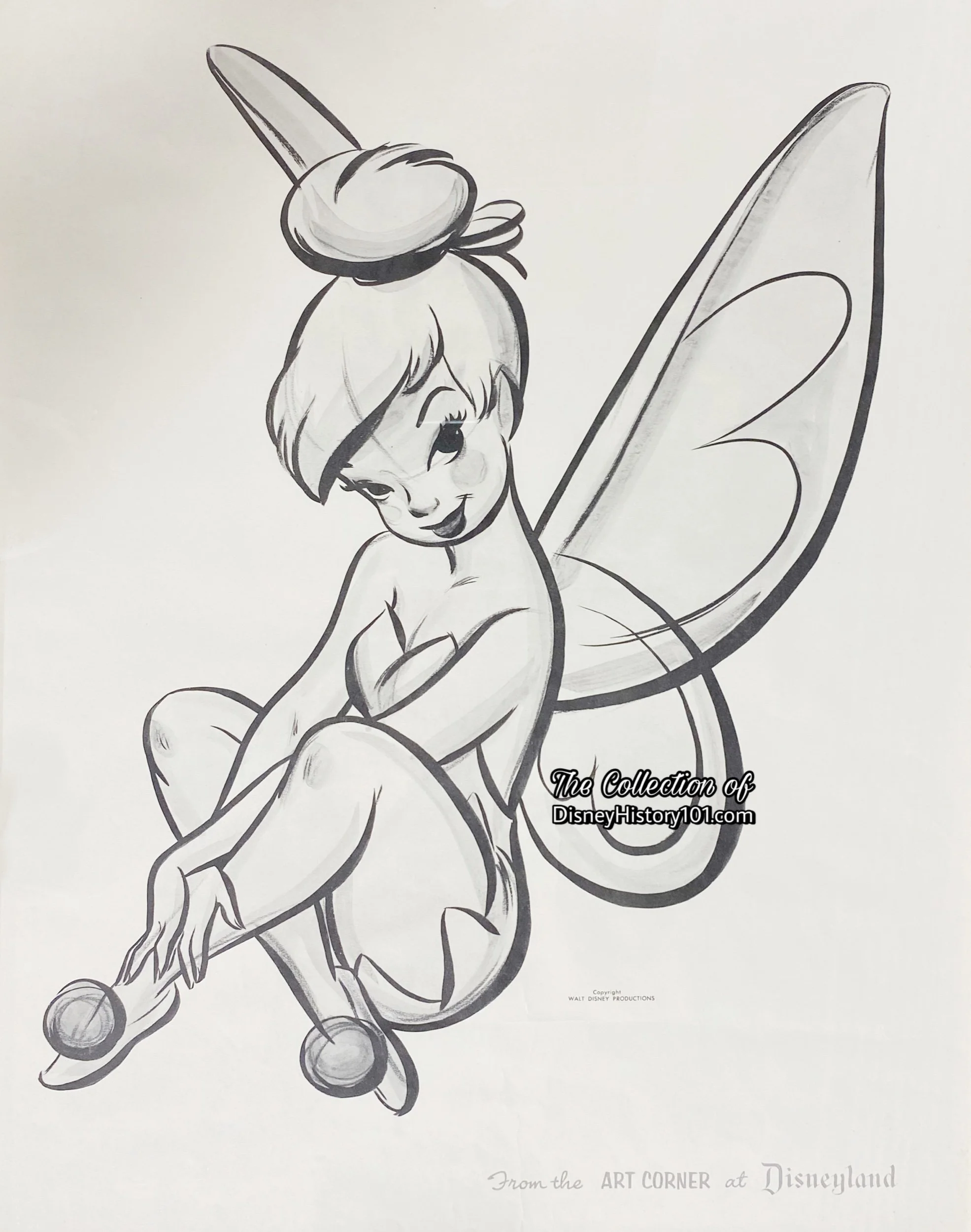 “I Tink Its Great” - A Tinker Bell Print From the Art Corner at Disneyland