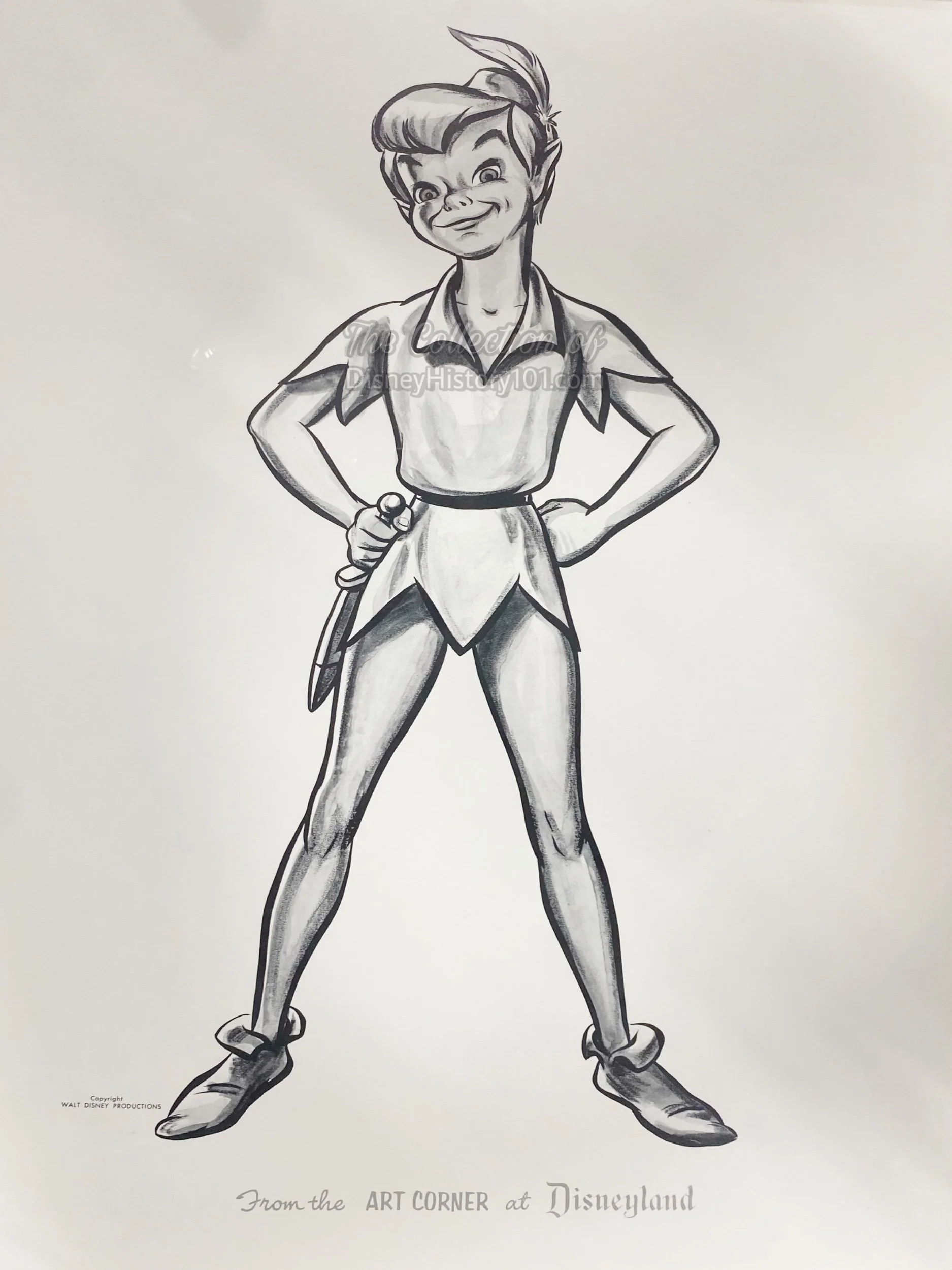 Peter Pan Print From the Art Corner at Disneyland