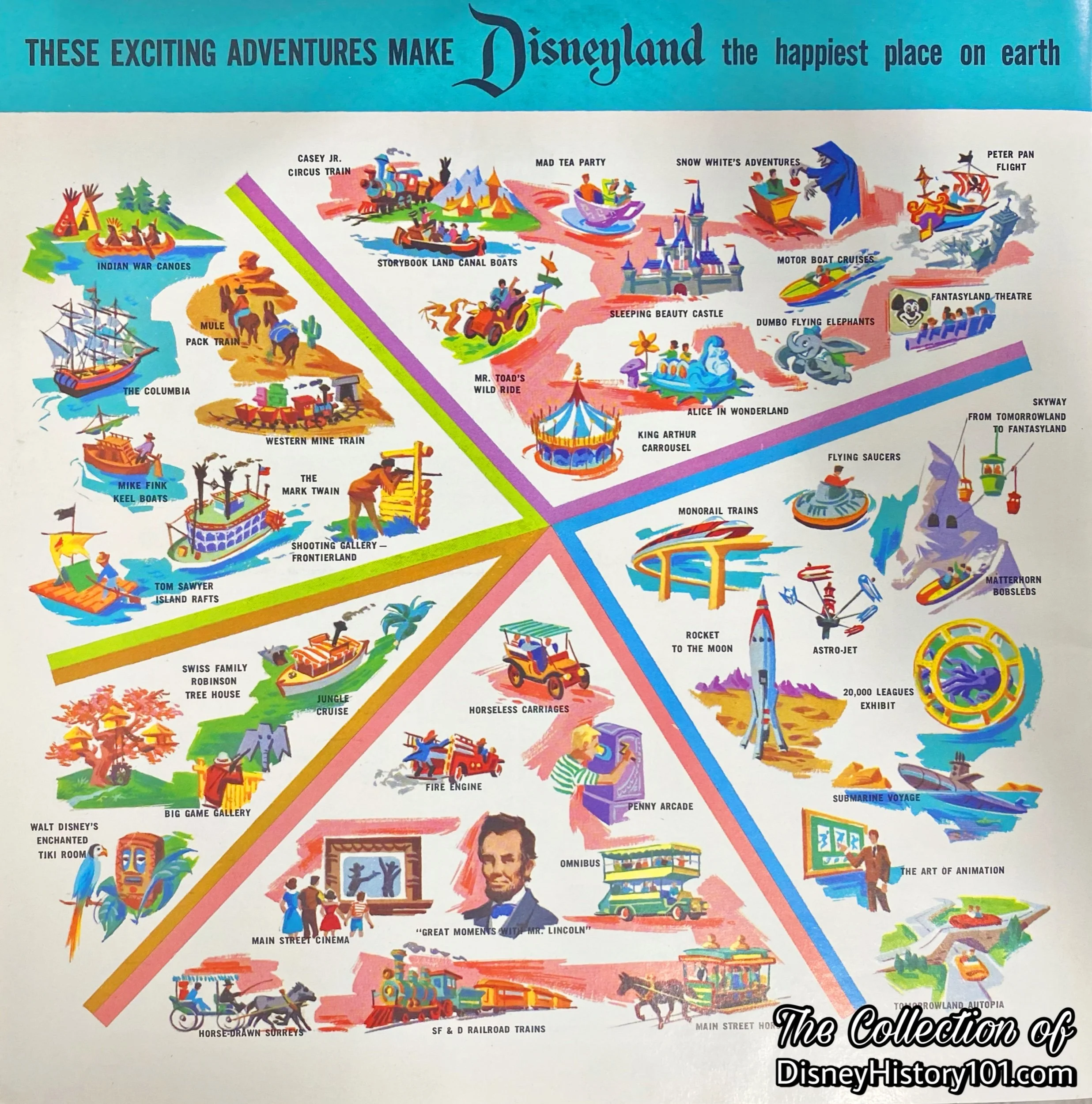  Media (above) depicted the Flying Saucers while another page teased: “Walt Disney and his ‘imagineers’ at WED Enterprises - the team that created Disneyland and four major shows at the New York World's Fair--are now at work on the boldest, most ambi