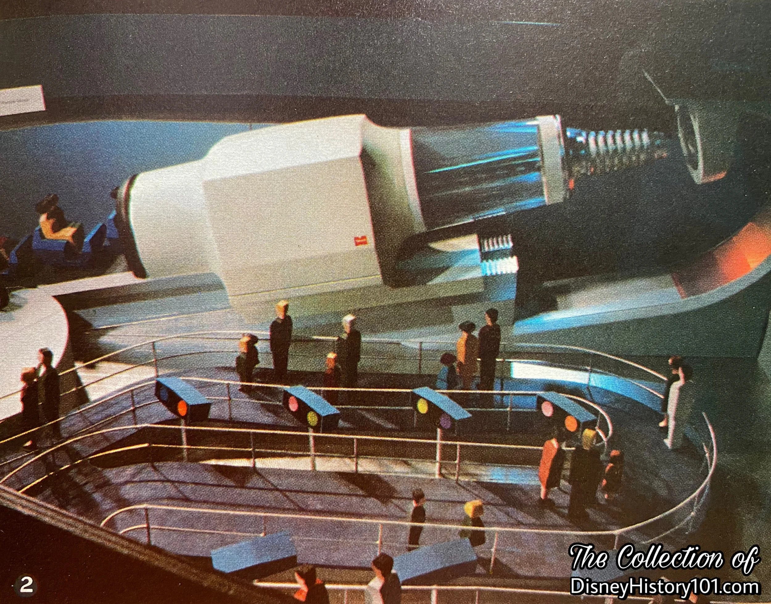 Dimensional designs depicted in a special section devoted to Dreaming about entering Monsanto's "Mighty Microscope" in “Disneyland, U.S.A., Summer ‘67”.