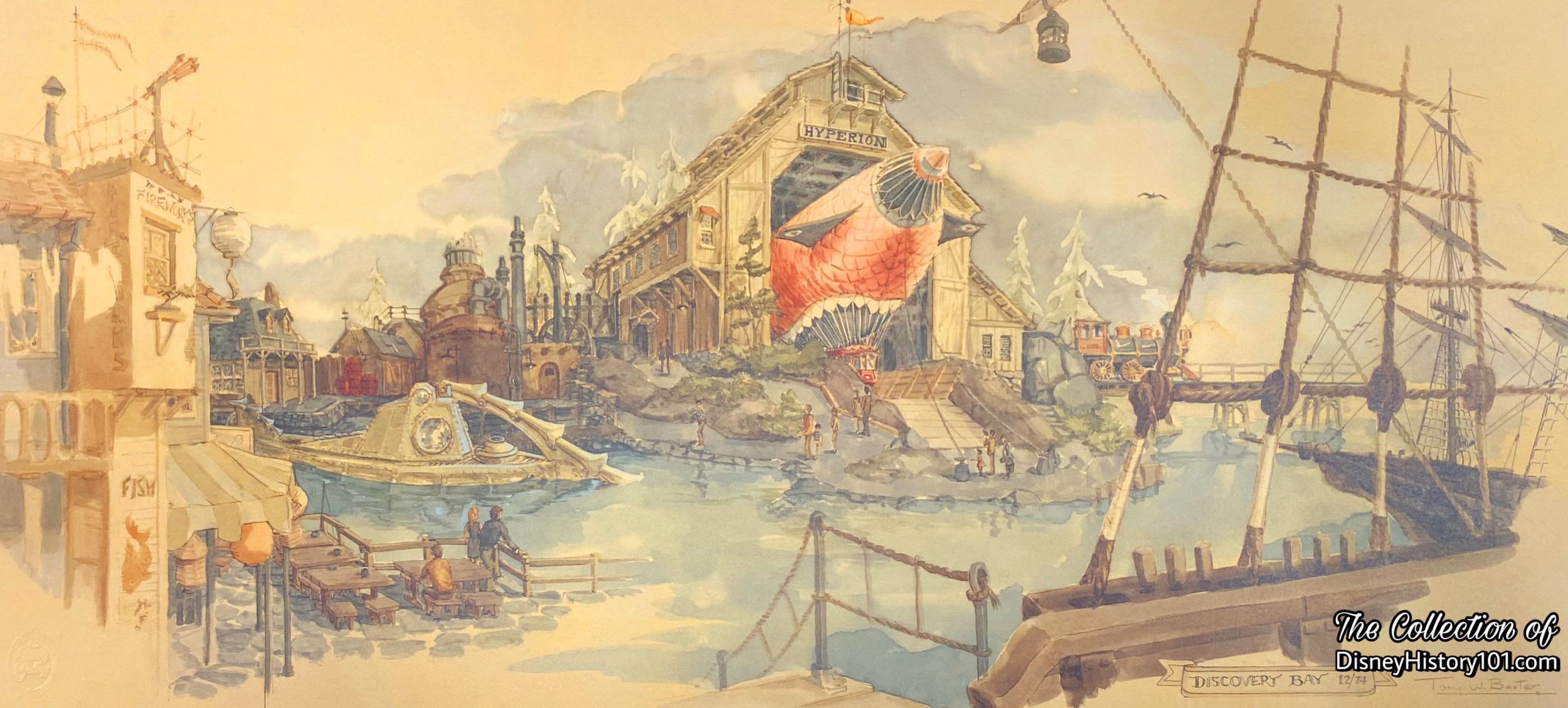 "Discovery Bay", The Disney Gallery Exclusive; 1990. 