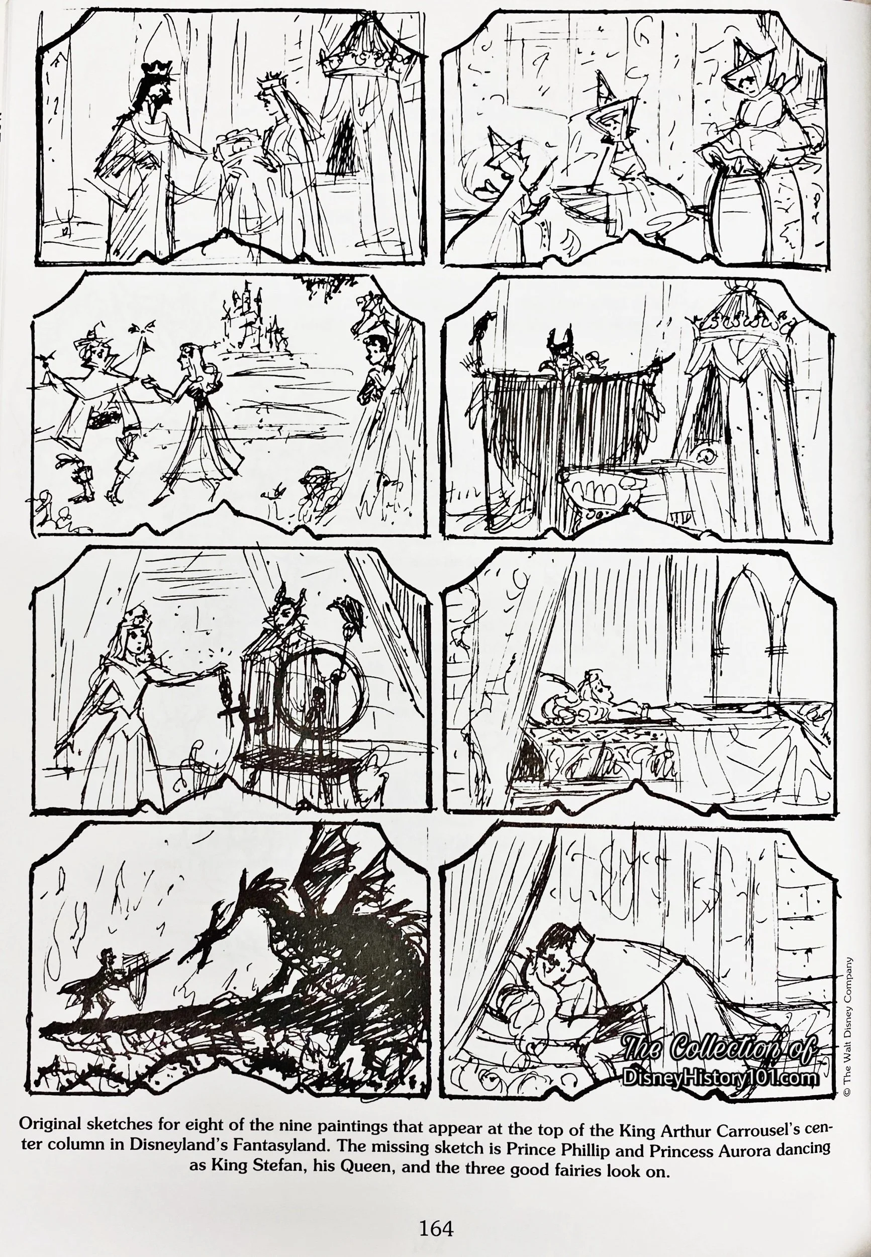 Central Column Panels by Bill Justice; “Justice for Disney” by Bill Justice, page 164.