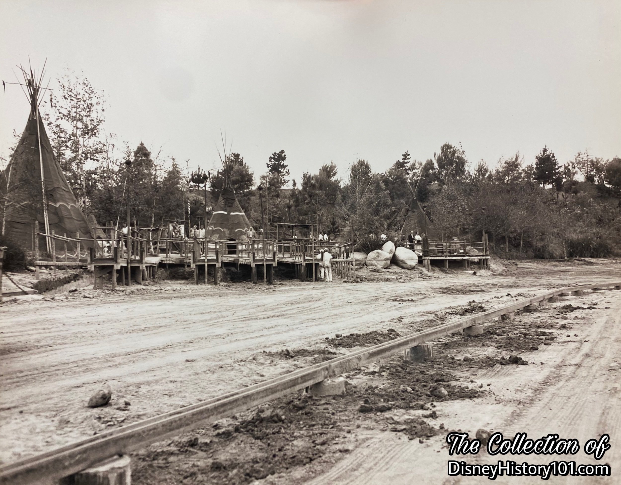 Indian War Canoe Loading Dock under construction.
