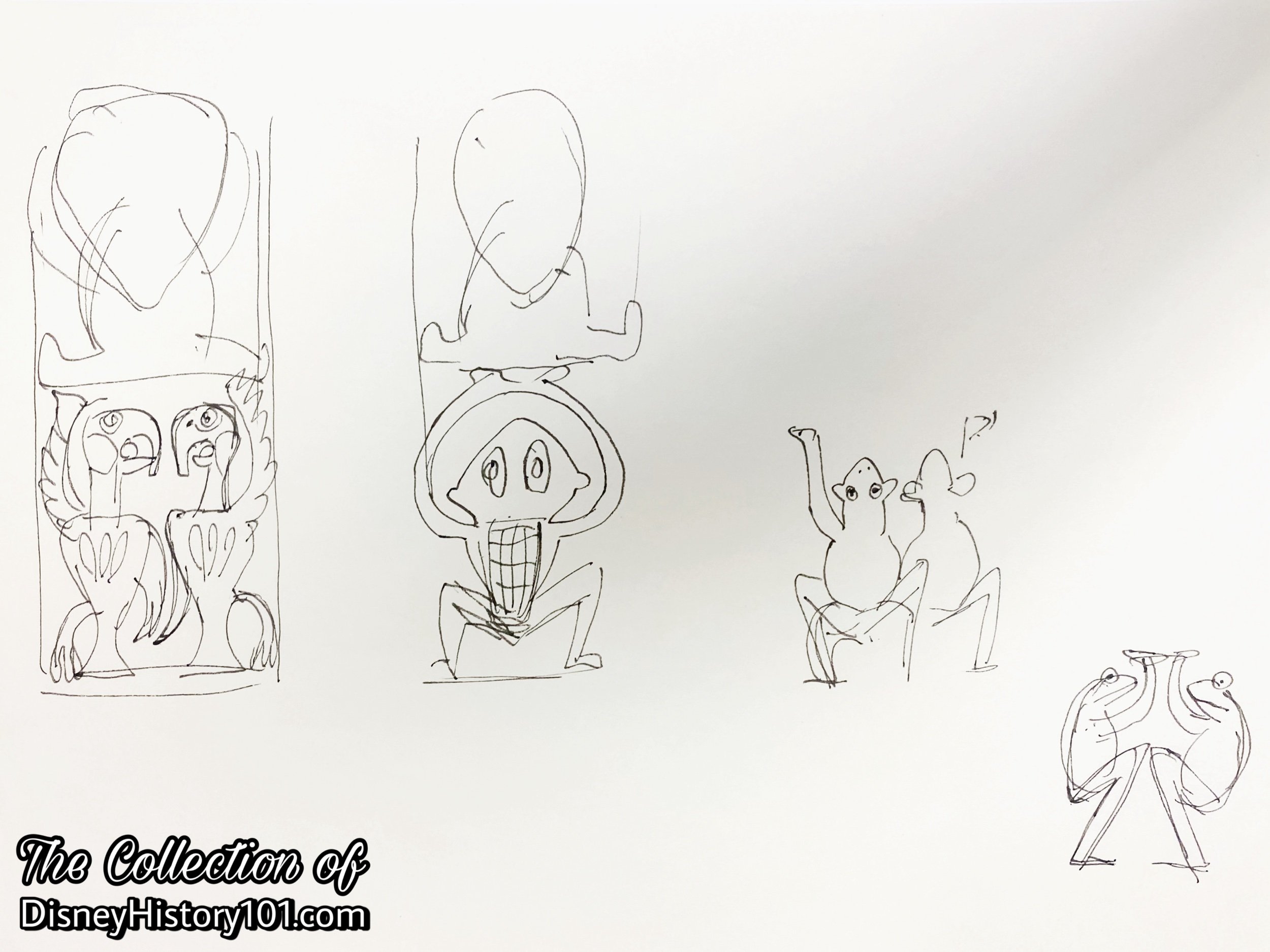 A concept for Enchanted Tikis by Marc Davis.