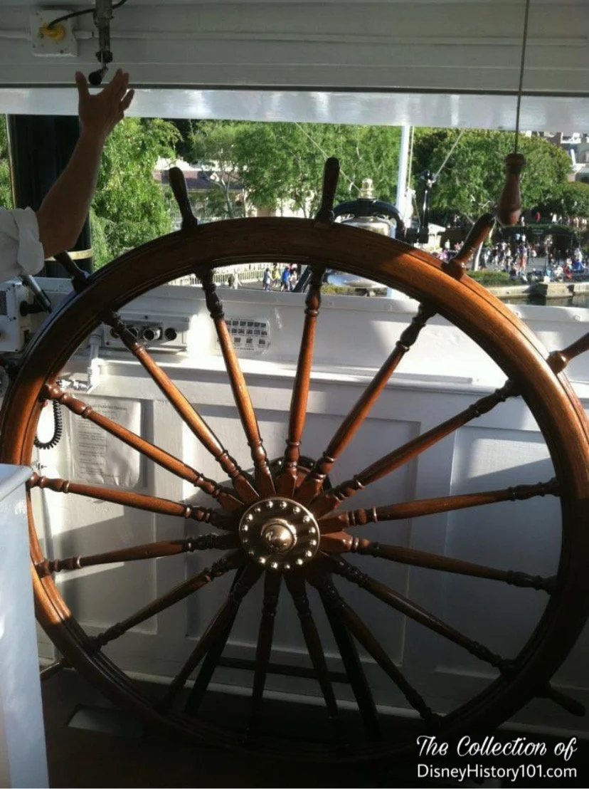 The Mark Twain Pilot House (Wheelhouse) Wheel; The Present.