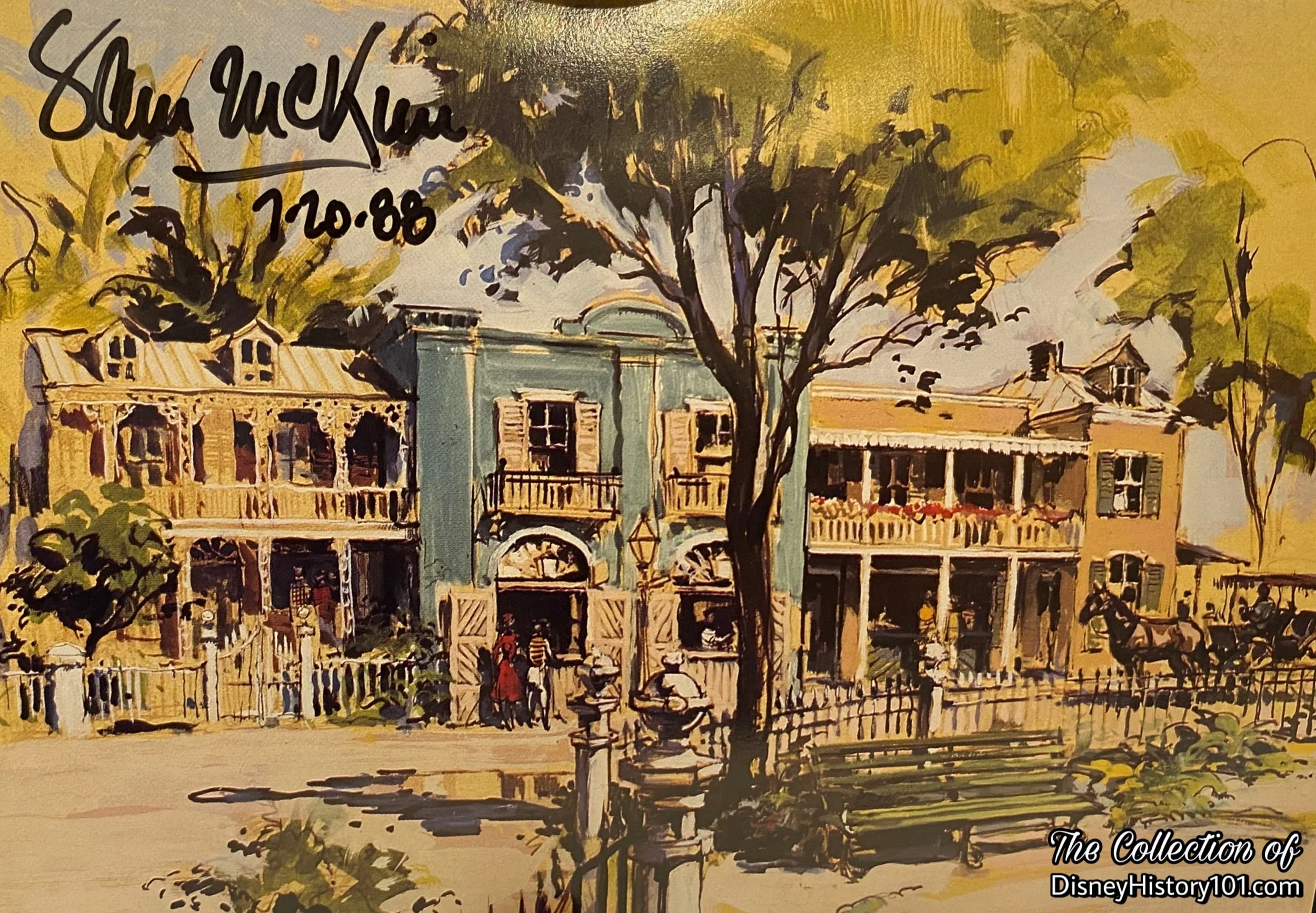 Frontierland Street; Sam McKim, c. 1954; 1987, The Walt Disney Company.