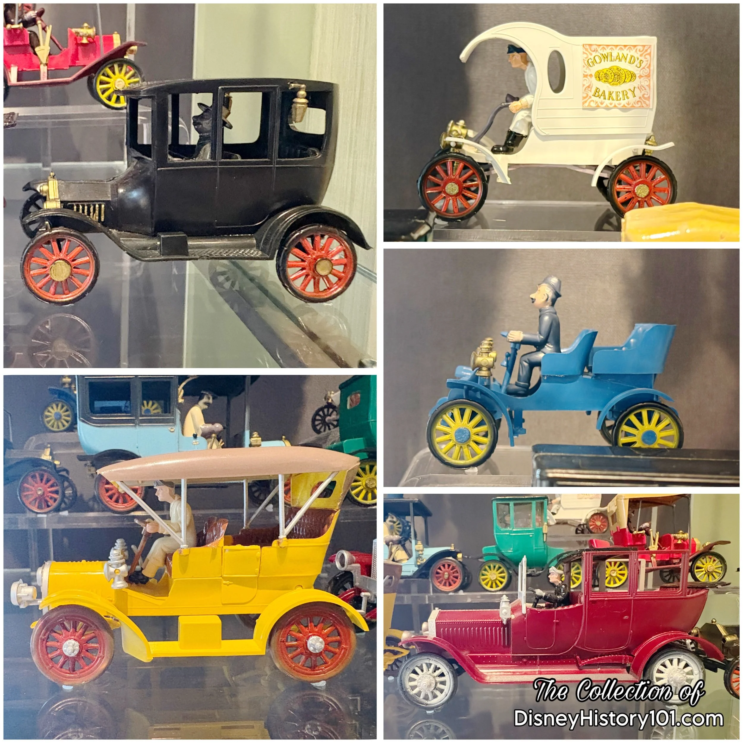 Walt Disney’s collection of antique toy cars; The Walt Disney Family Museum.