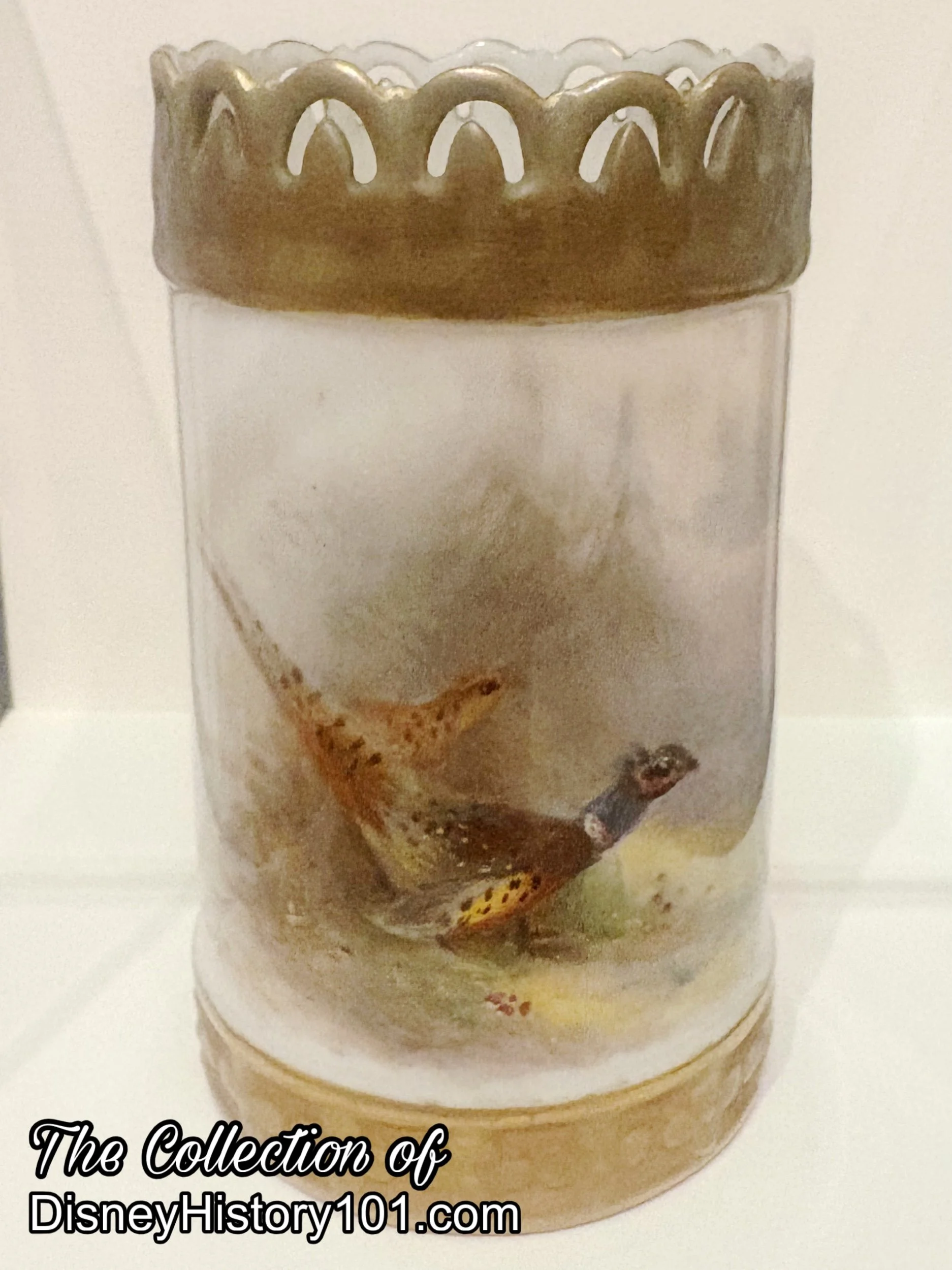 James Stinton Vase with pheasants (England, 1870-1961)  from the Disneyland apartment, early 20th century; Collection of the Walt Disney Family Foundation 1999.11.20.