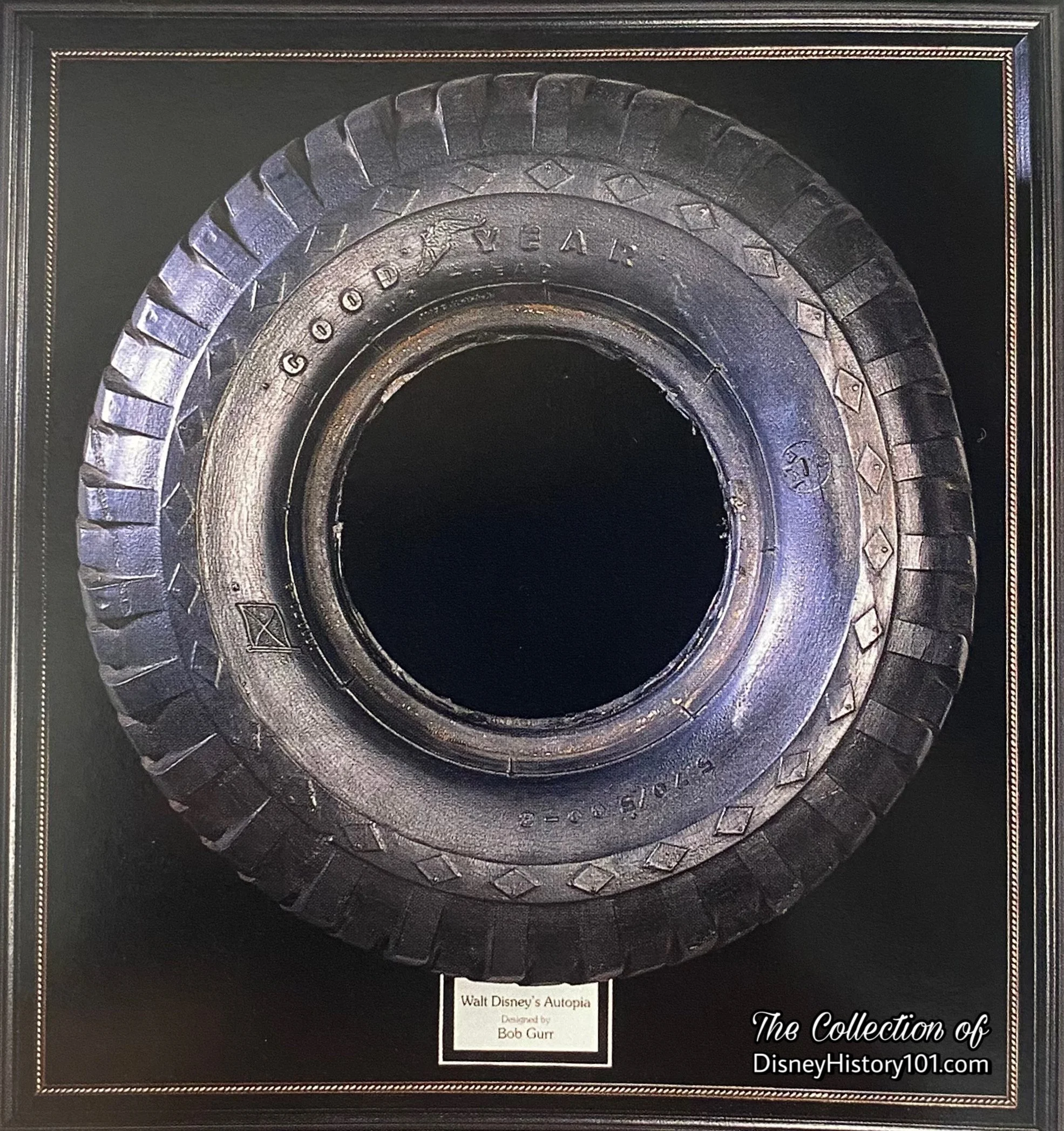  At the 2001 Official Disneyana Convention, an 18” diameter tire from  Walt Disney's Autopia Special  car was Lot #34 of the Disneyland Auction. Estimated at $1000-$2000, the tire sold for $1,200. 