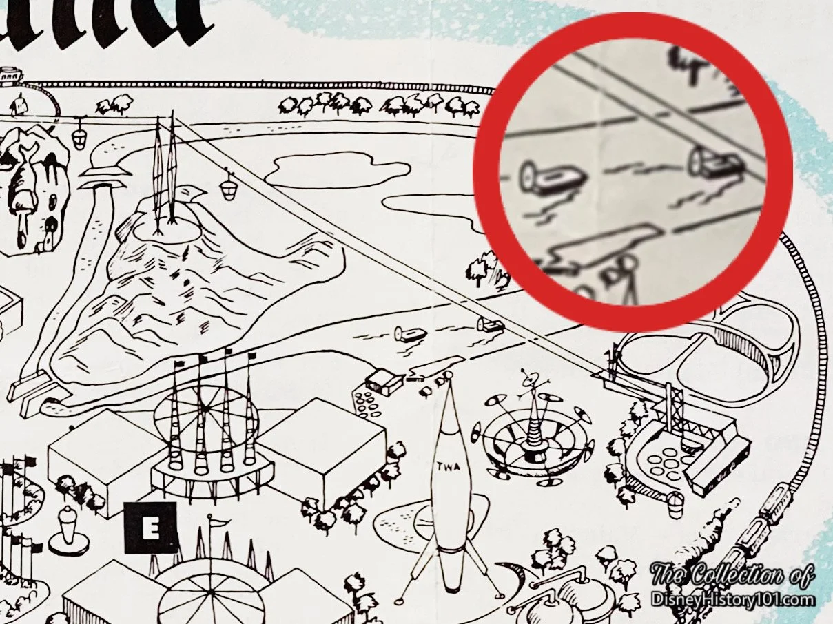 In the 1956 “Welcome to Disneyland” Map, the airboats are depicted.