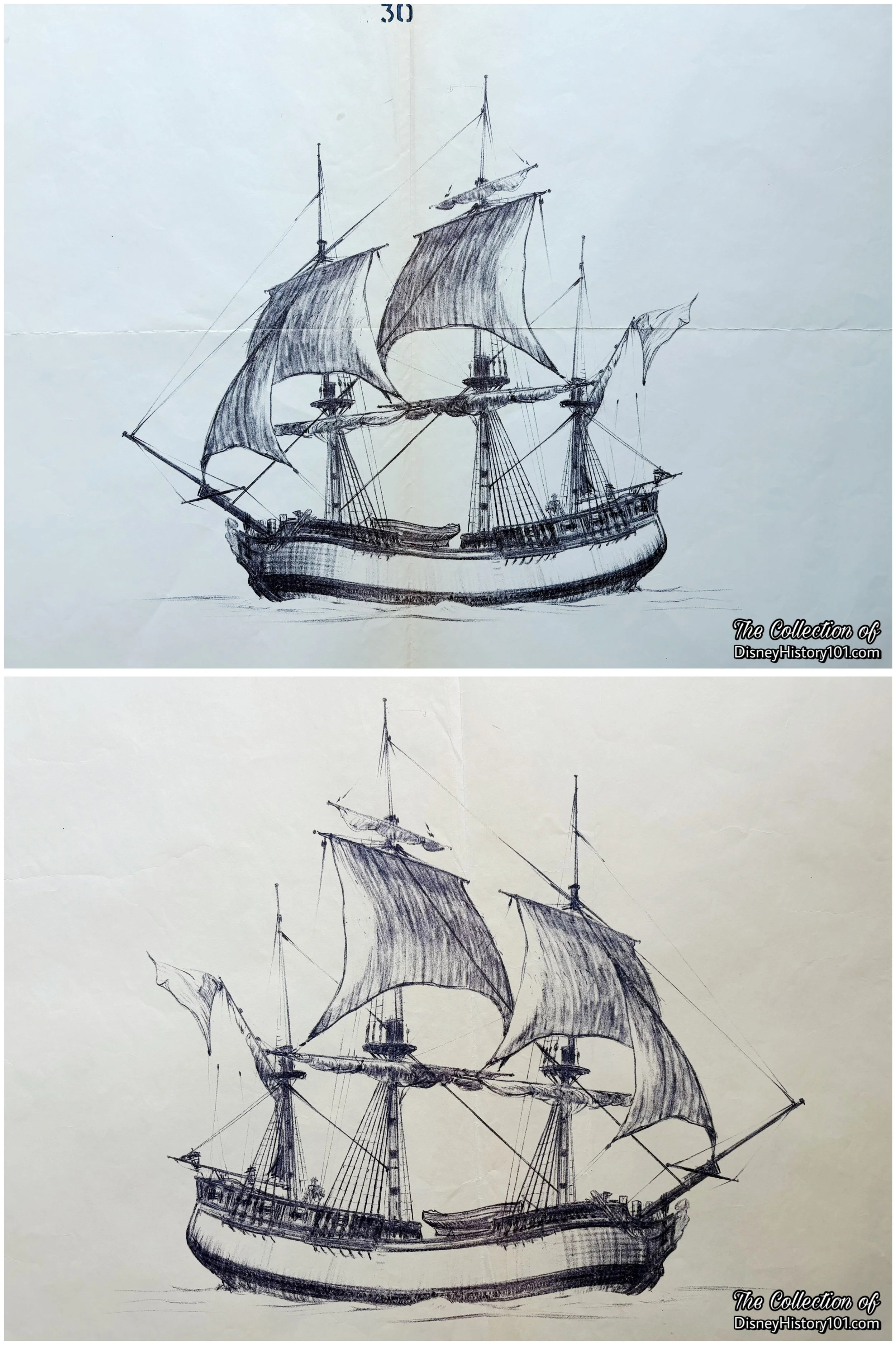 A concept of an unnamed sailing vessel by Bruce Bushman.