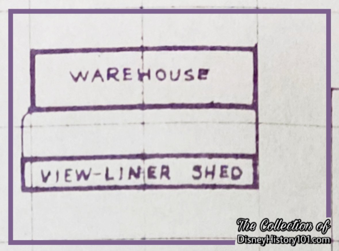 The View-Liner Shed was still located in backstage area, North-West; c.1960-1961.