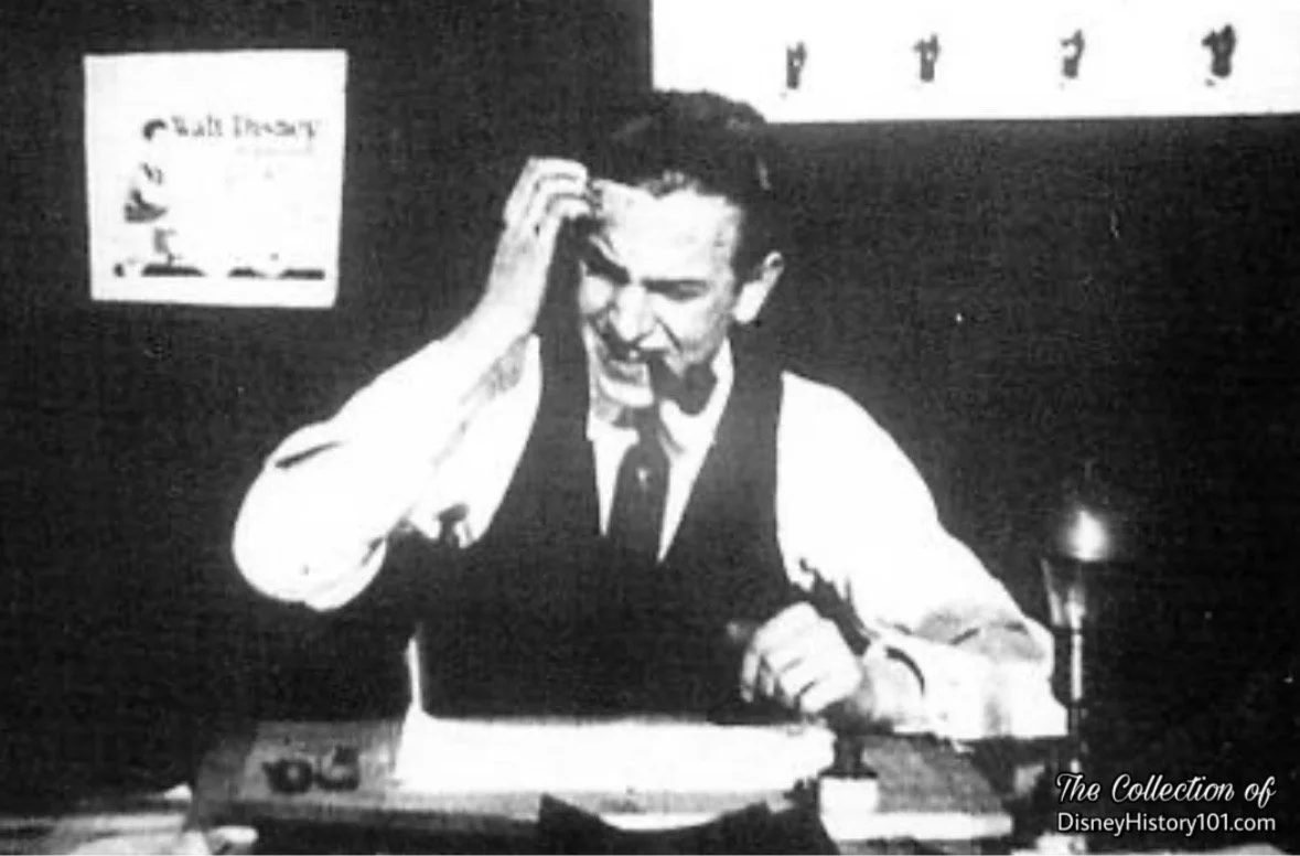 Walt Disney smoking a pipe, c. 1923