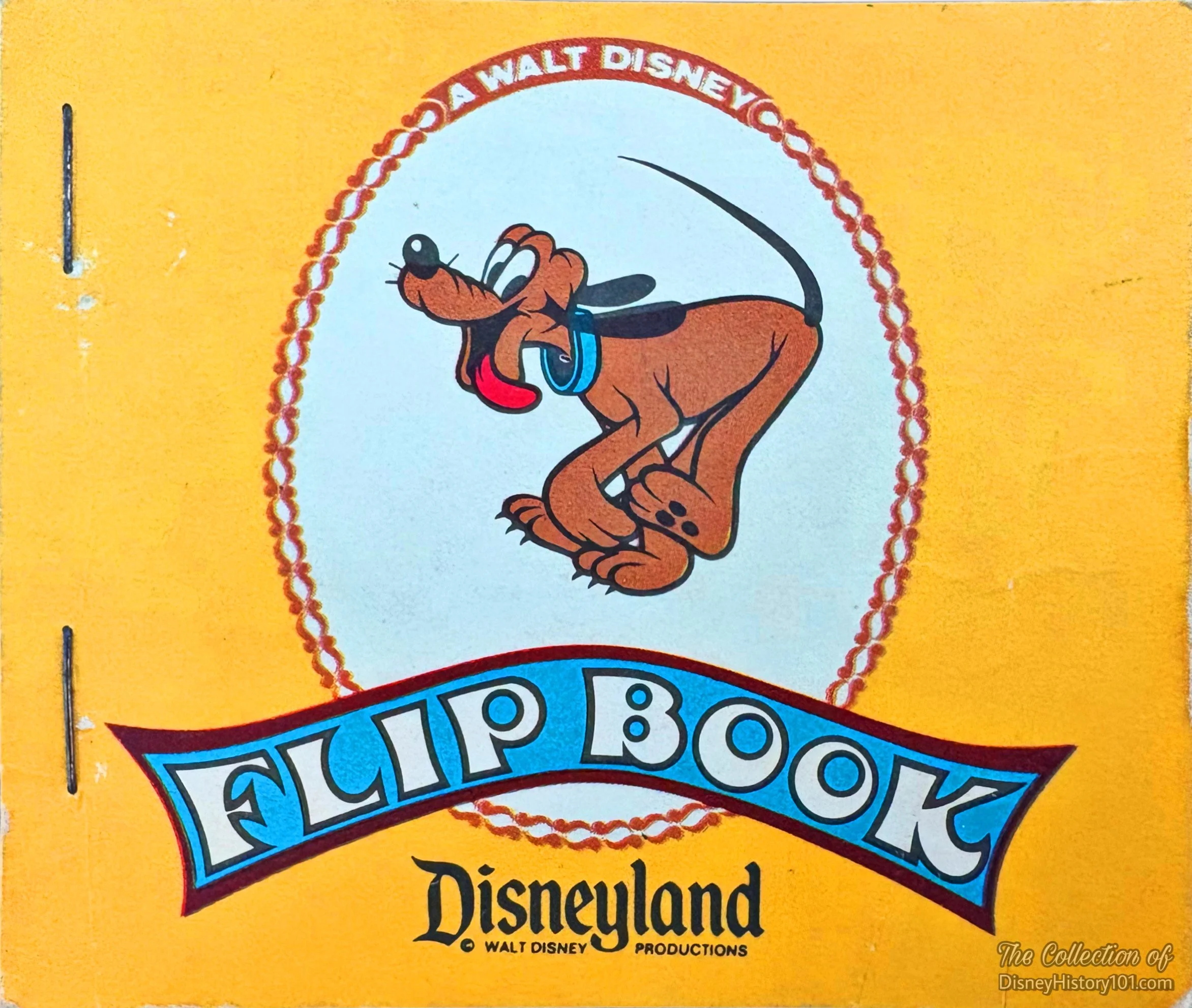 A “Walt Disney [Disneyland] Flip Book” featuring Pluto.