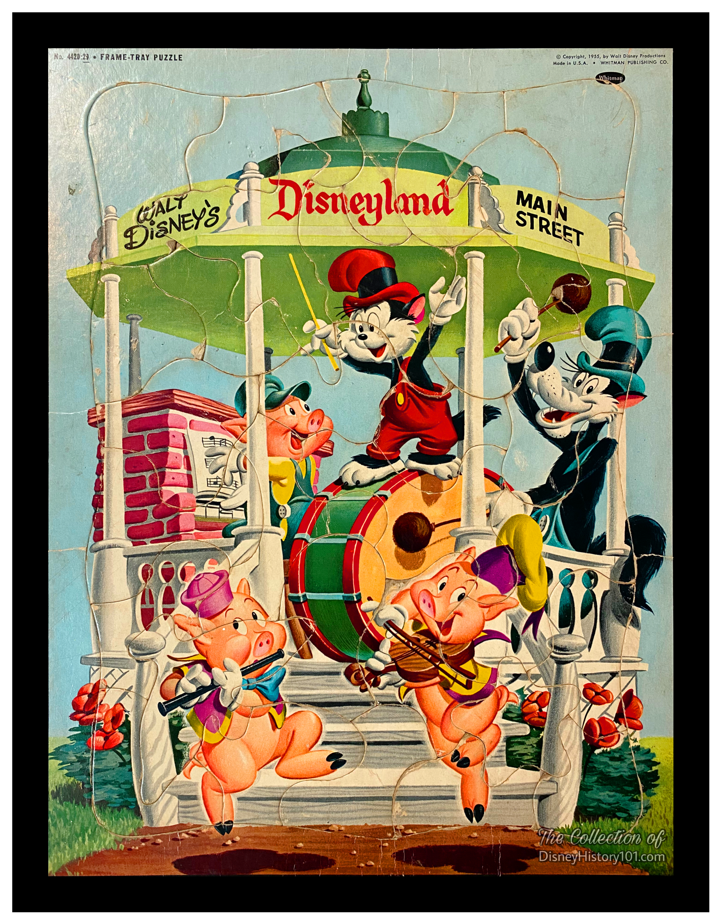 Disneyland Bandstand Puzzle published by Whitman, 1955.