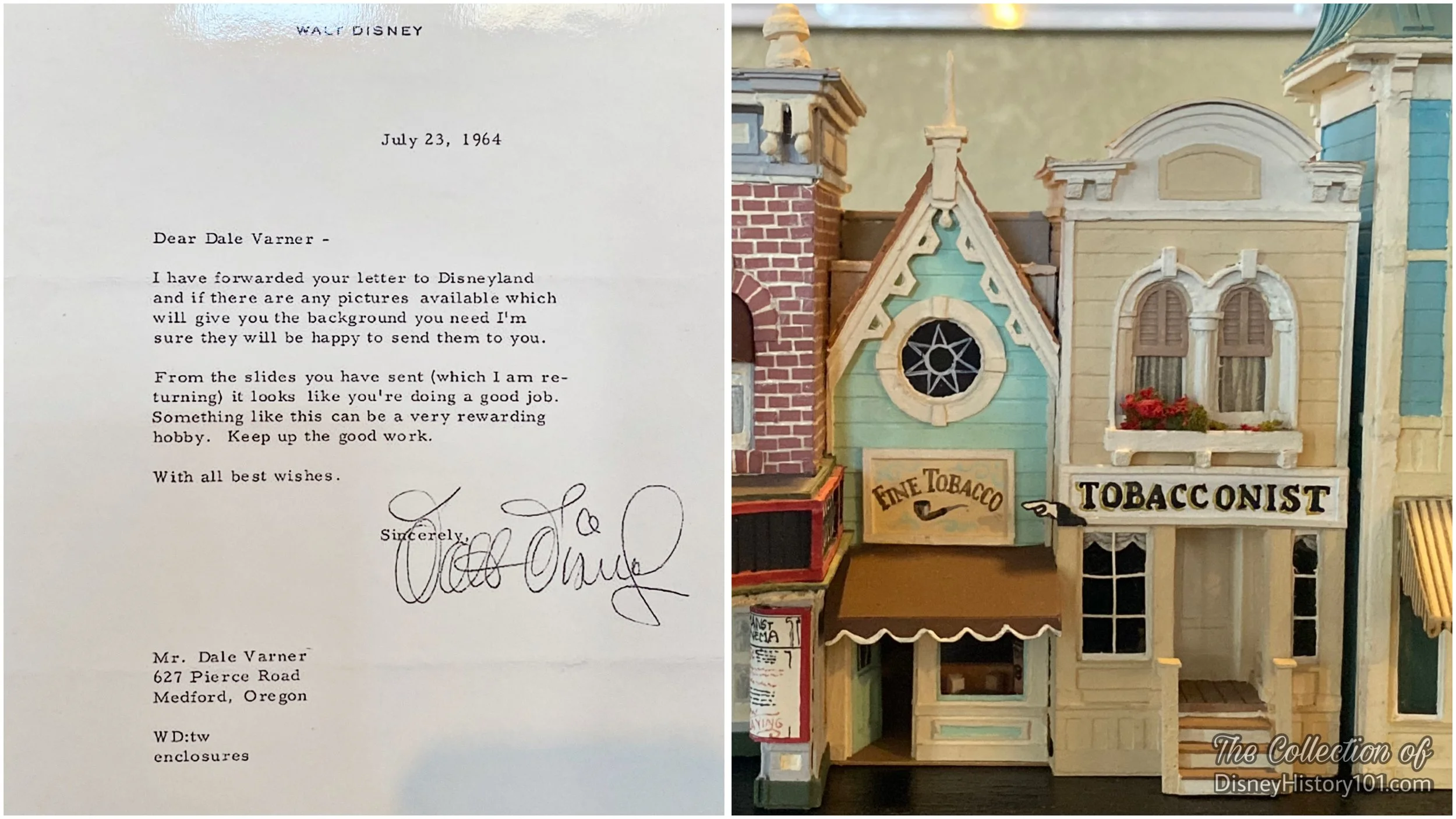 Miniaturist Dale Varner’s tiny Tobacconist, at the Walt Disney Hometown Museum.