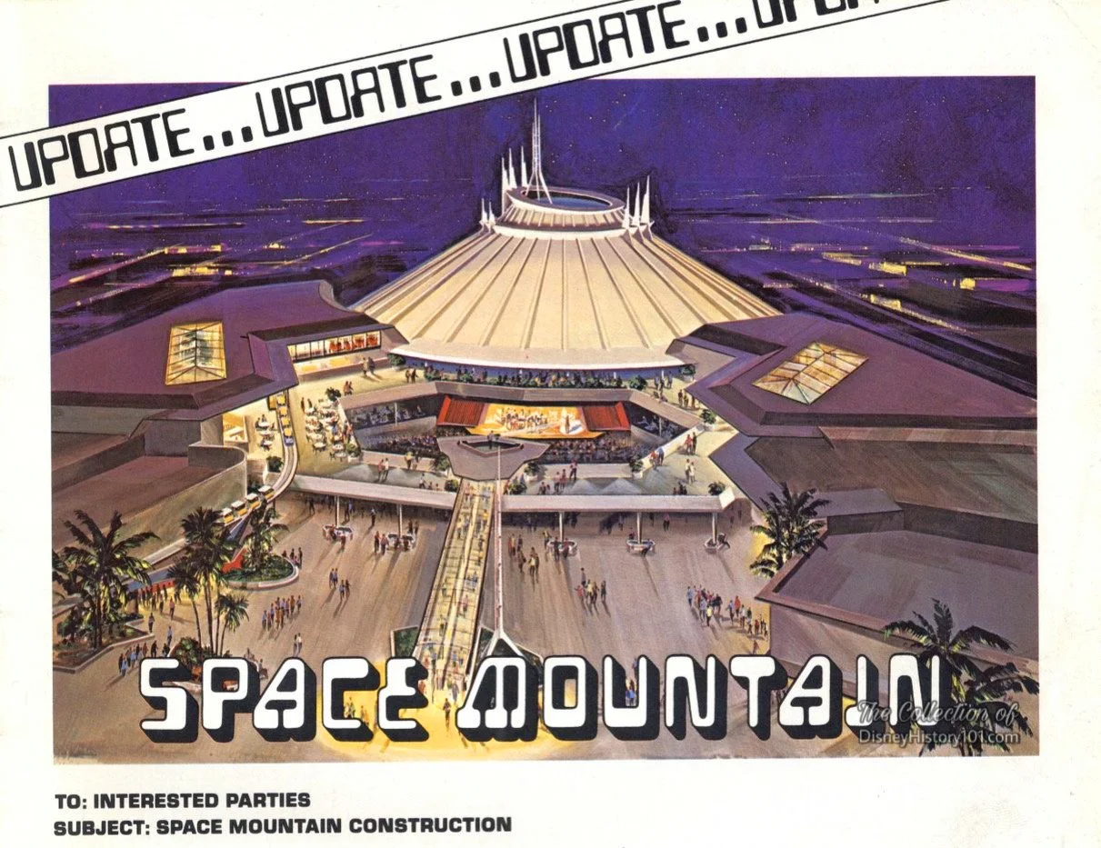 As Space Mountain construction was wrapping up, this update was published.