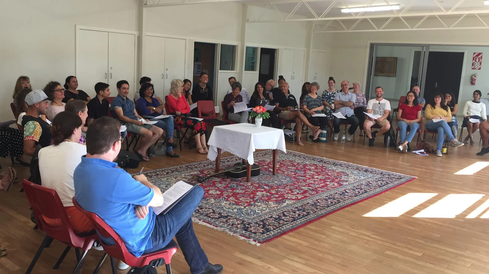 Facilitators preparing for the National Bahá’í Teaching Conference