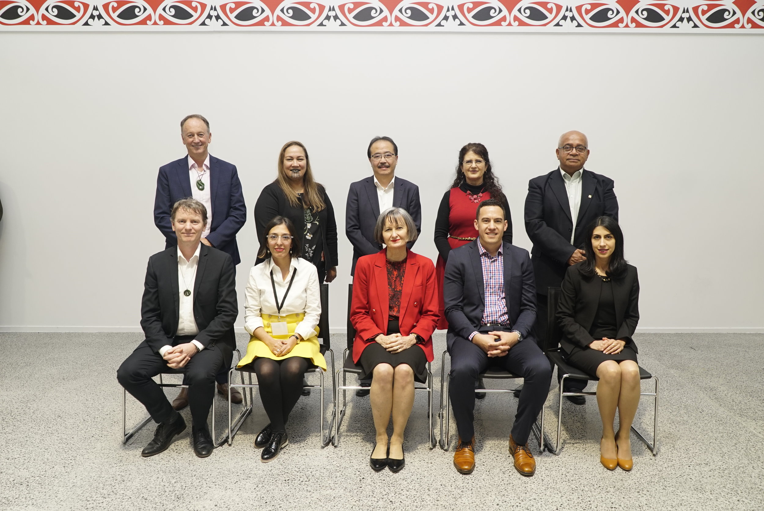 Members of the National Spiritual Assembly 176 B.E. with Ms Tessa Scrine (Member of the Continental Board of Counsellors for Australasia)
