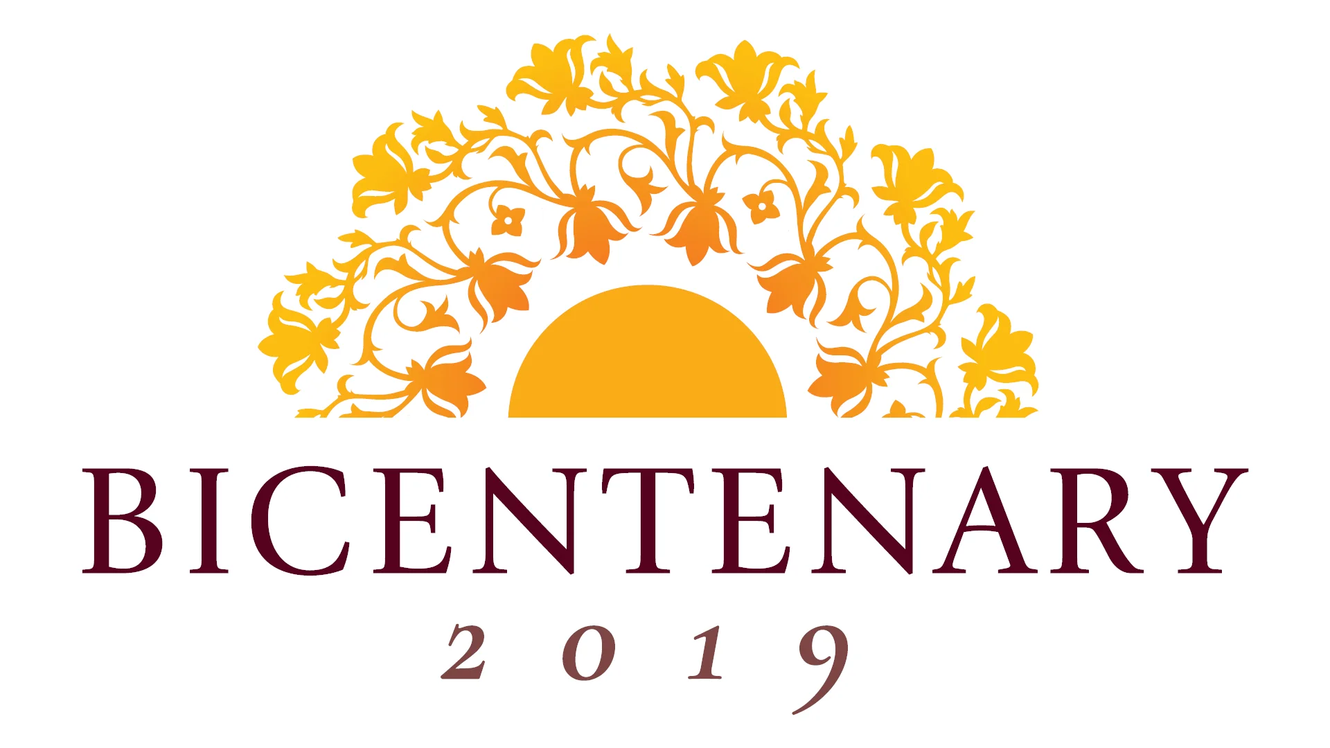 Bicentenary message in elegant print format