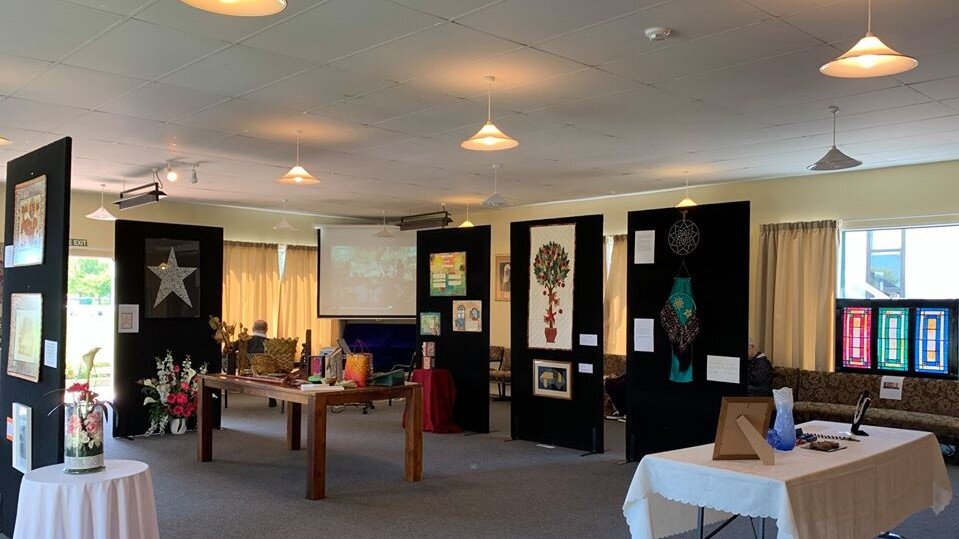 Christchurch art and craft exhibition, initiated by a neighbourhood group.