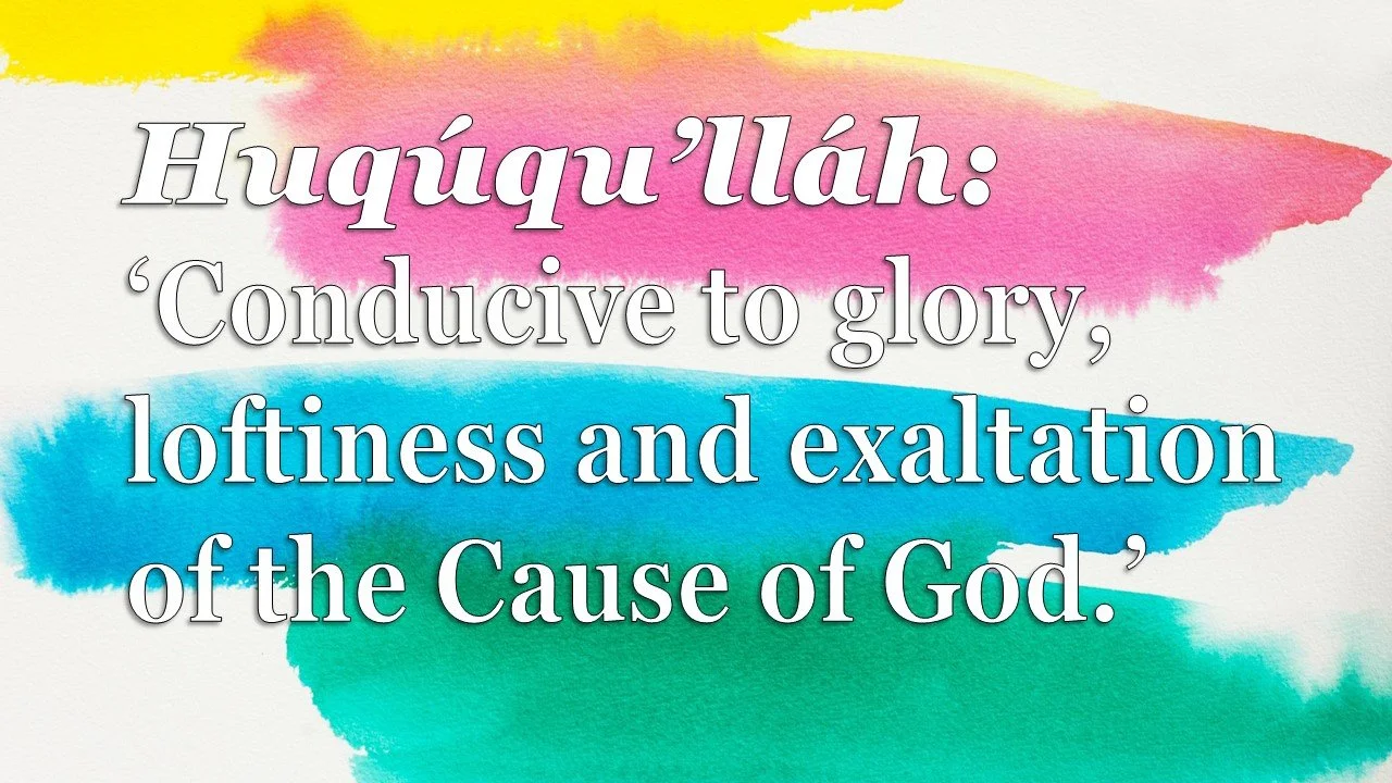 Greetings from the Board of Deputy Trustees of Huqúqu’lláh