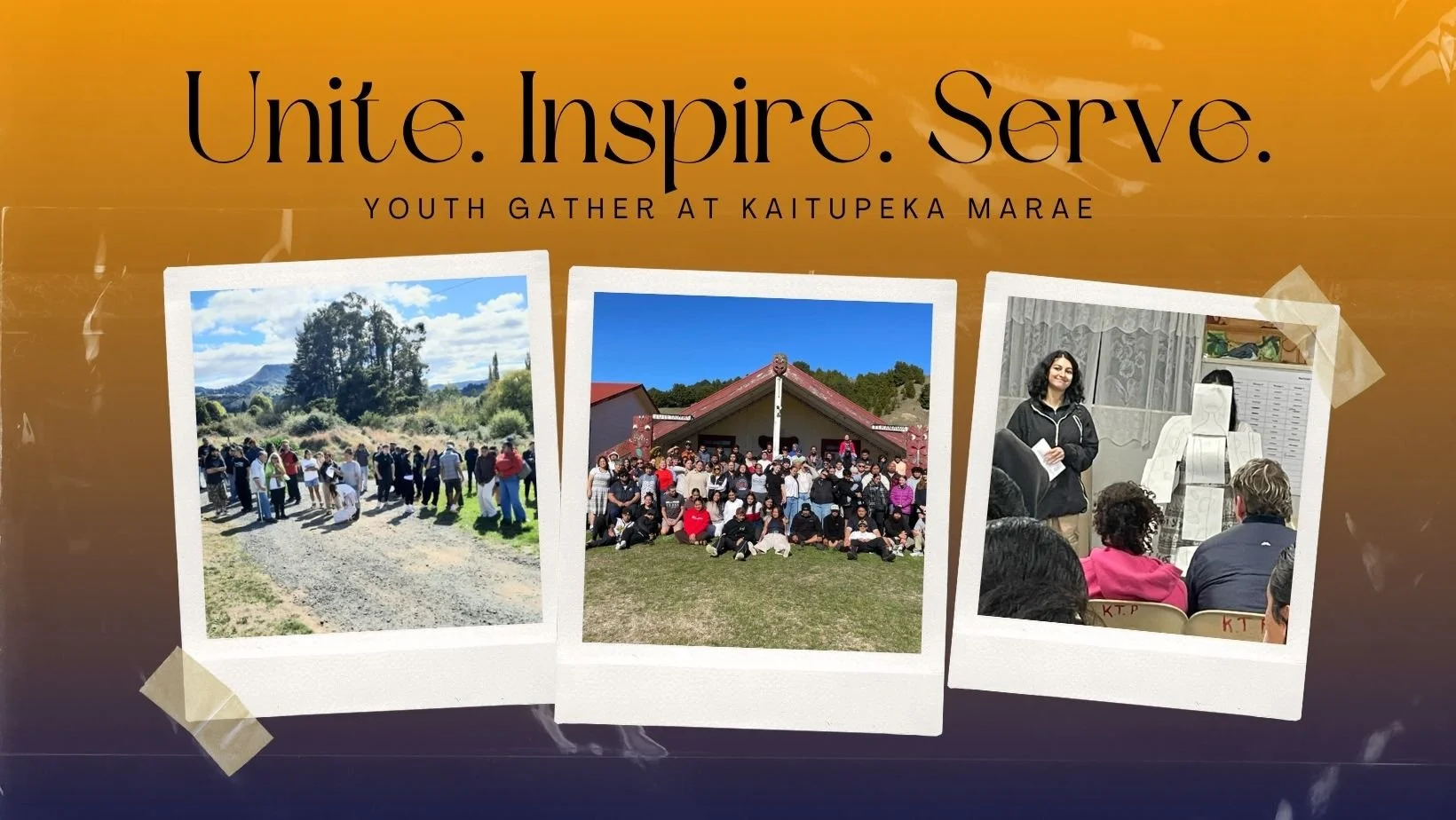 Inspiring youth conference at Kaitupeka Marae