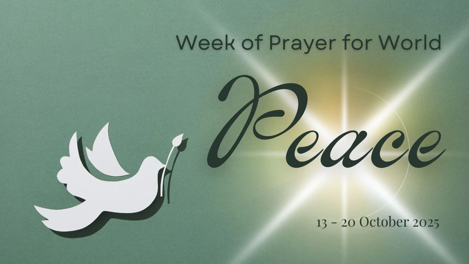 Plan now for Week of Prayer for World Peace 2025