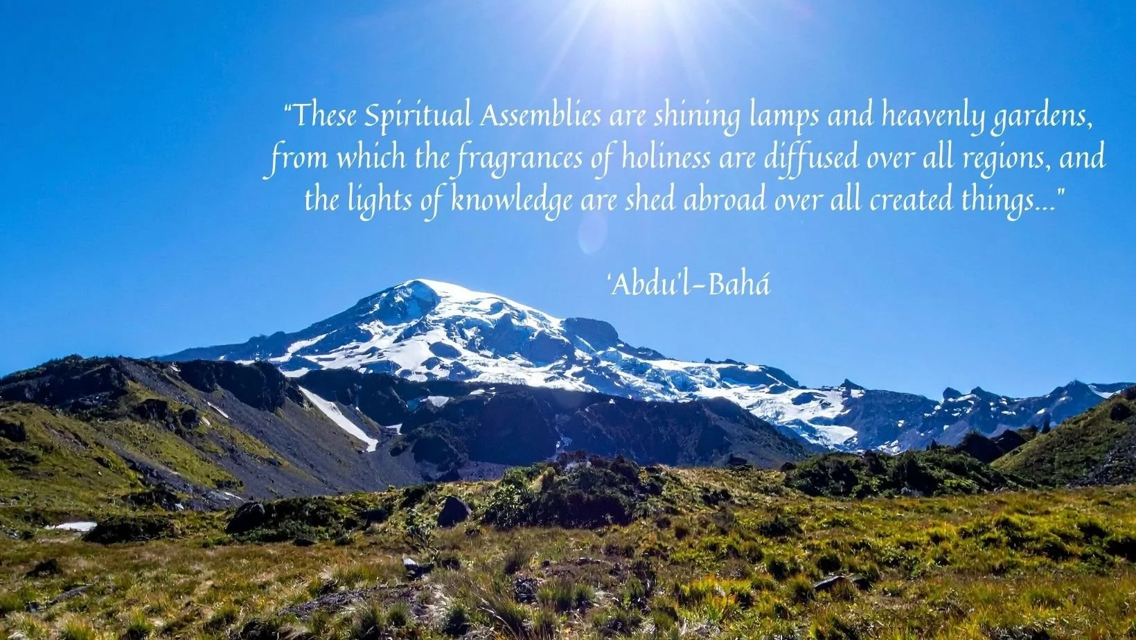 Formation of the Local Spiritual Assembly of Ruapehu District