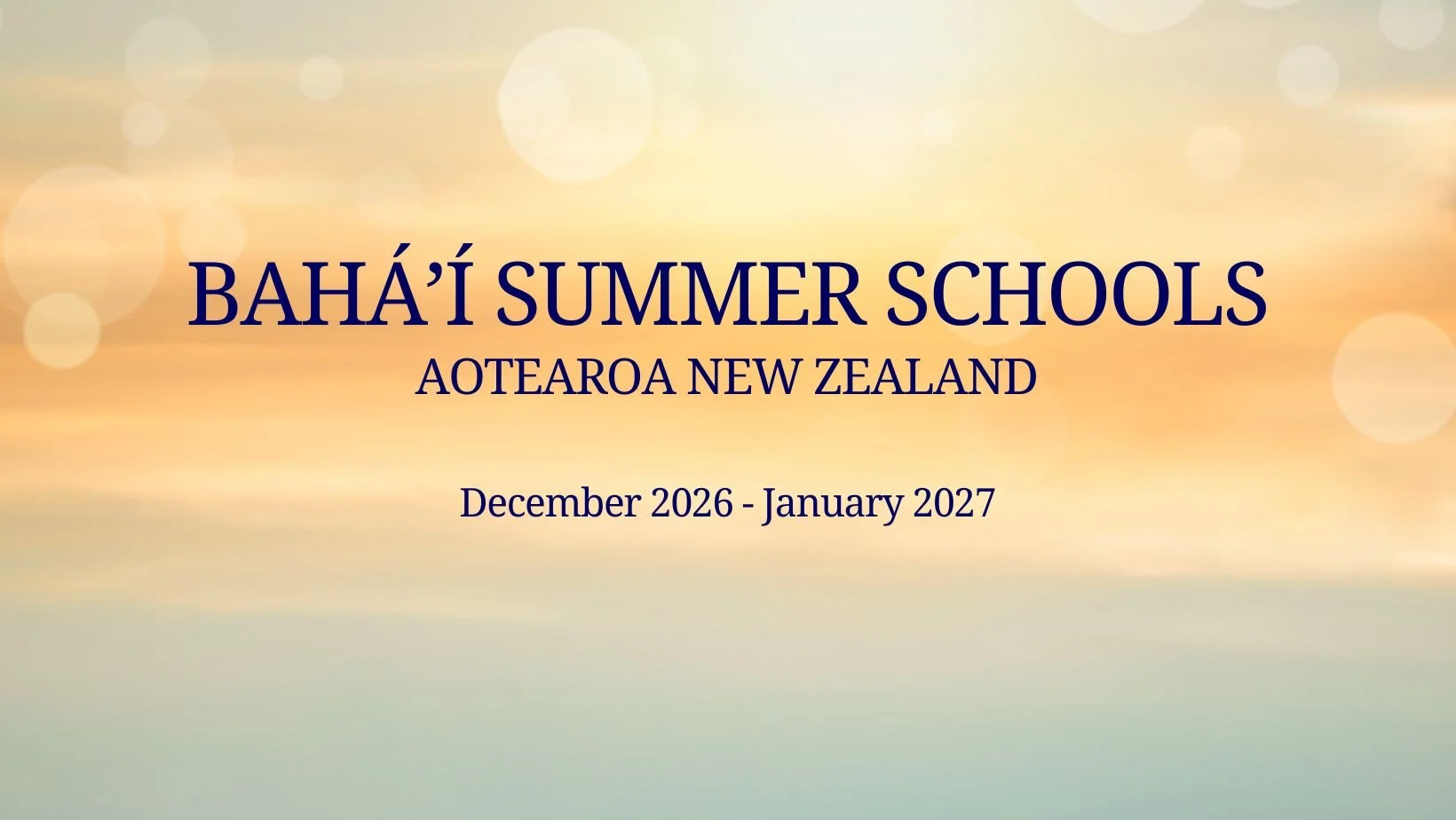 Summer Schools 2026–27: Community as a source of hope