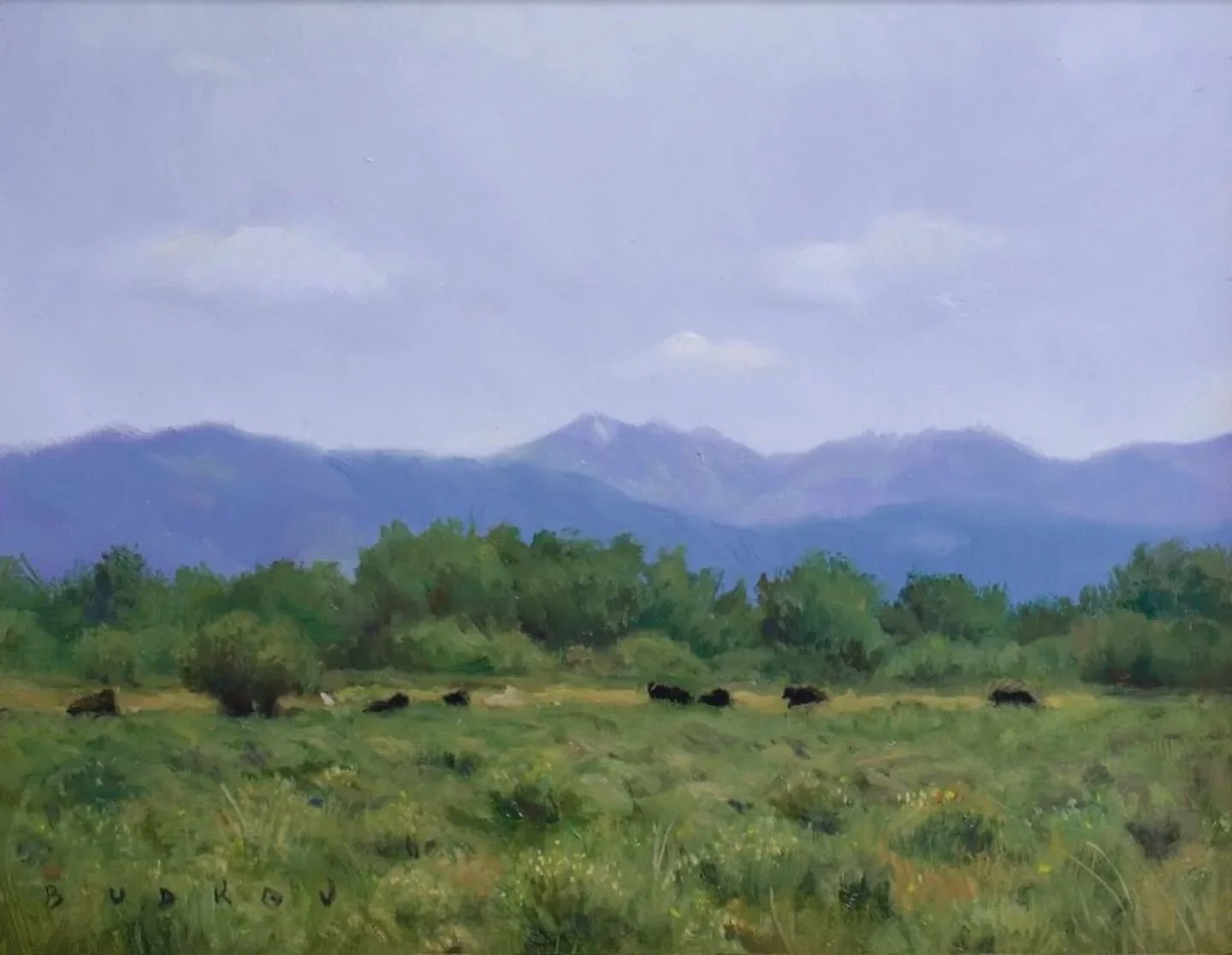 This little painting from Teton Valley titled &quot;Days Pass Like Hours&quot; was sold today. What a nice surprise! Thank you, @downtowndriggs !
 
 
 
#tetonvalley #pleinairart #pleinairpainting #landscapeart #idahoart #nikitabudkov