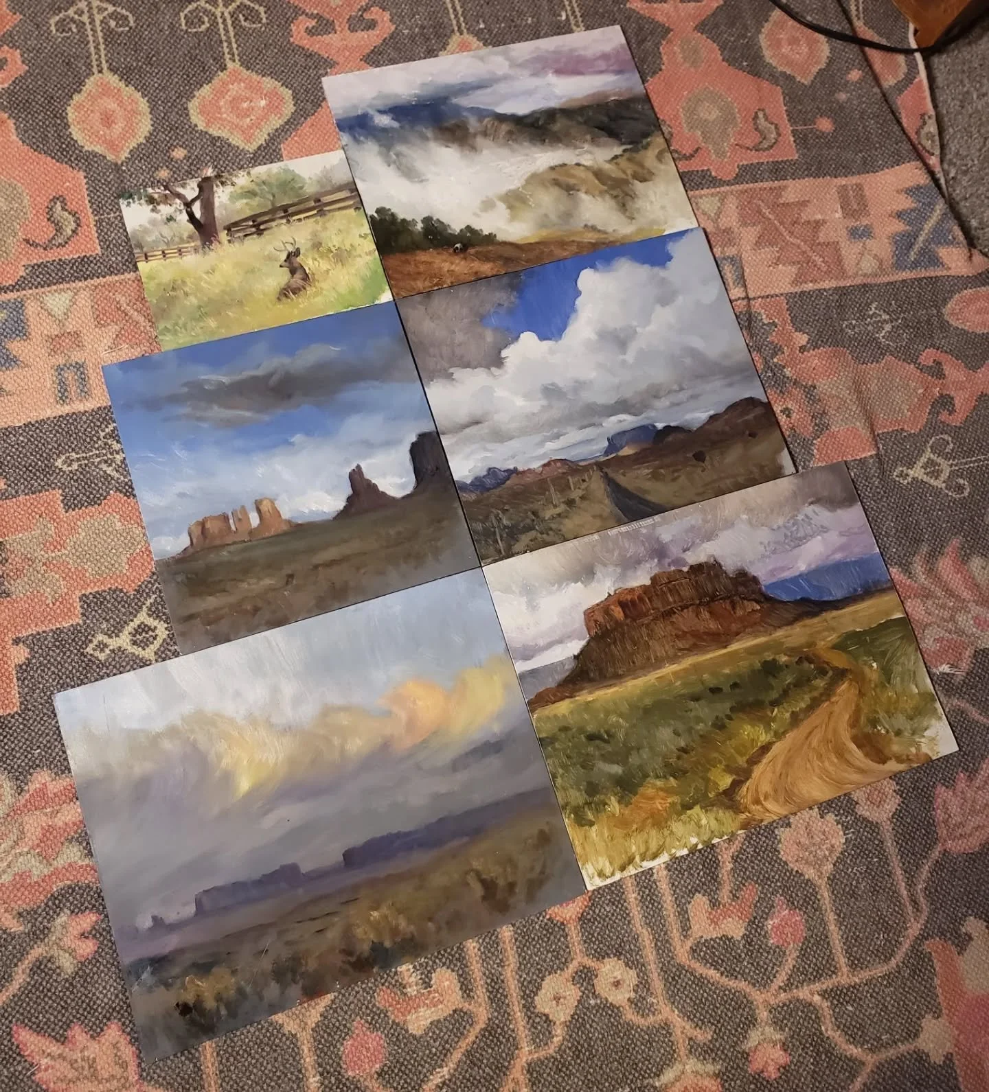 A fruitful road trip to Utah, California, and Arizona! All these paintings are en plein air and were done in less than 1 hour, and I am going to complete all of them in studio. Please let me know if anything catches your eye as they are for sale. 🎨 