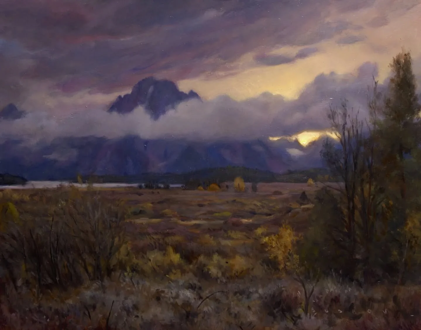 "Gaze into the Twilight; Teton Range, Wyoming". 

Few landscapes feel as enveloping or profound to me as one shrouded in darkness and silence. I am deeply drawn to the world's nocturnes&mdash;they evoke a connection that is at once inspirin