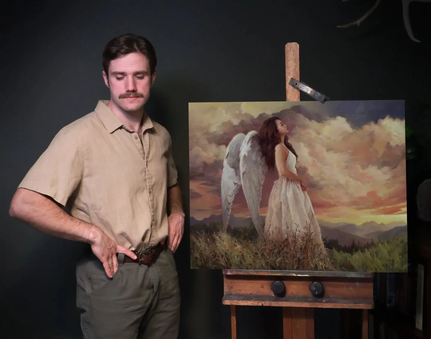 I had a pretty unique opportunity to work on this commission painting! I tried to capture the fantastical feeling of a dream. Imagining so many different elements was challenging, but the final result was even more satisfying. I really appreciate the